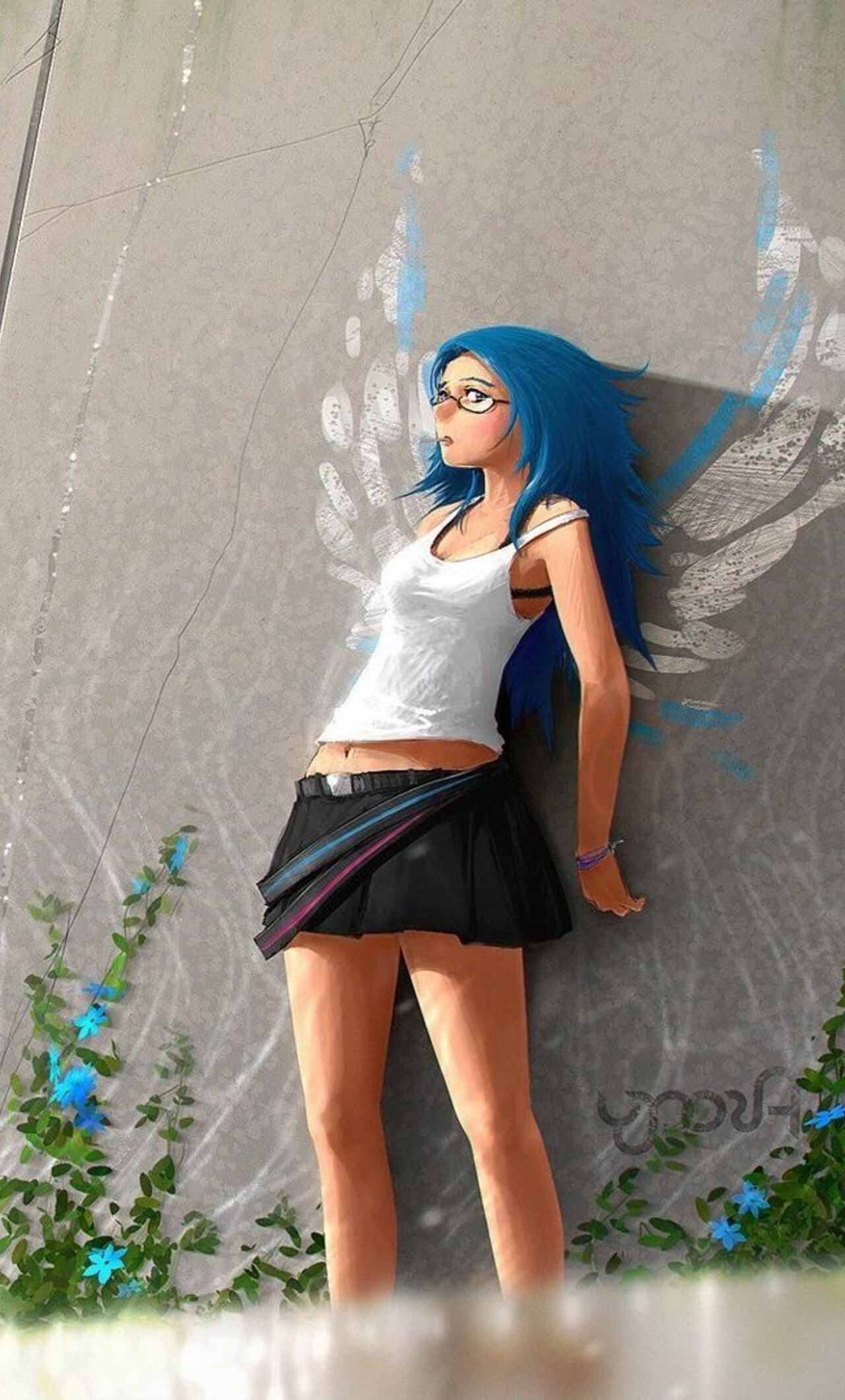 1280x2120  1280x2120 Anime Girl Mini Юбка для iPhone 6+ HD 4K обои, изображения, фоны, фотографии и картинки