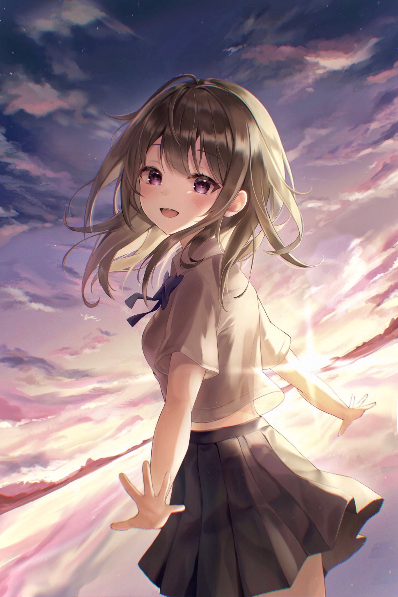 1368x2048  Обои: аниме девочки, школьница, школьная форма 1368x2048 - srwcharacter - 2177733 - HD обои - Wallhere