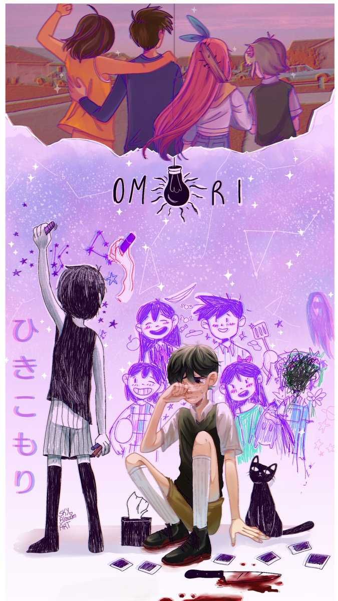 675x1200  Омори Фон Откройте для себя больше обоев. https://www.wptunnel.com/omori- Founal/| Фан -искусство, аниме, обои