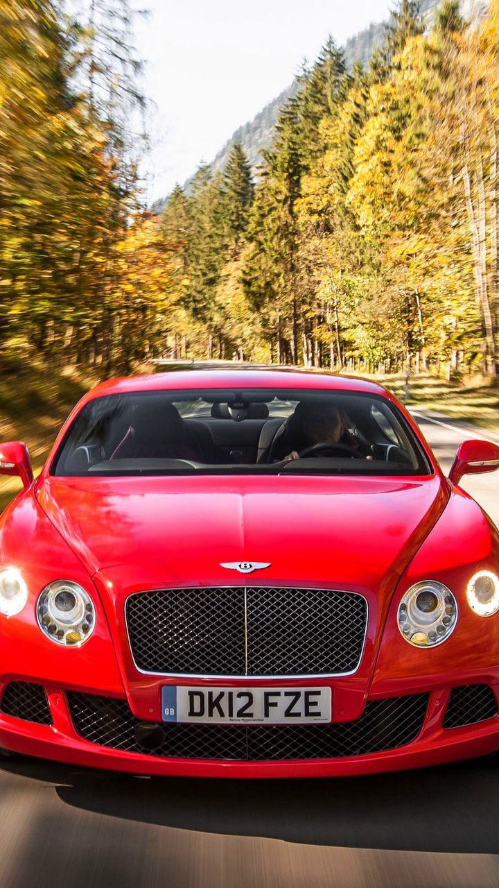 720x1280  Скачать обои 720x1280 Bentley, Continental, GT, Движение, Speed ​​Samsung Galaxy Mini S3, S5, Neo, Alpha, Sony Xperia Compact Z1, Z2, Z3, Asus Zenfone HD фон