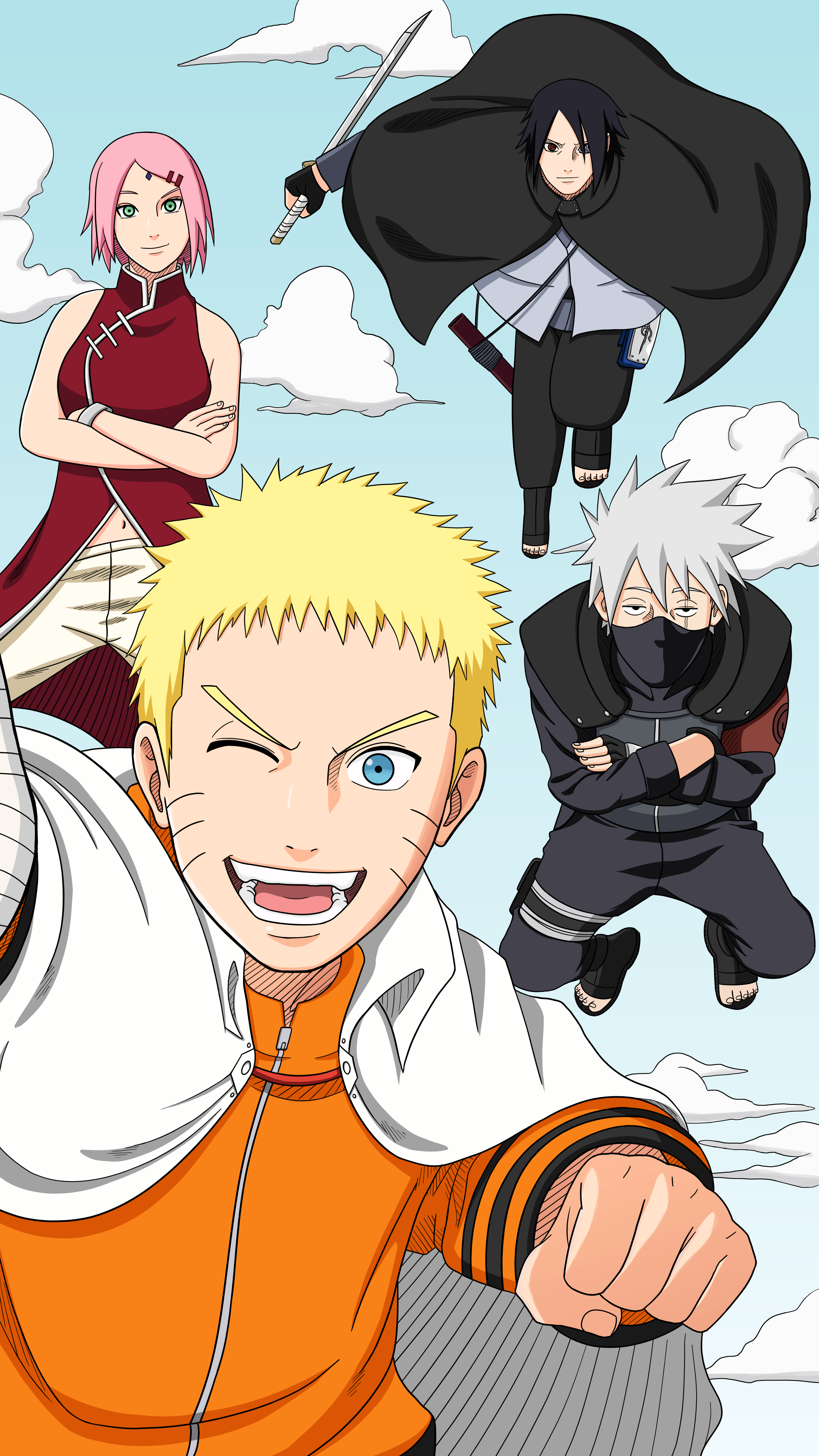 2160x3840  Naruto Team 7 Phone Walpapers - Top Free Naruto Team 7 Phone Paness - WallpaperAccess