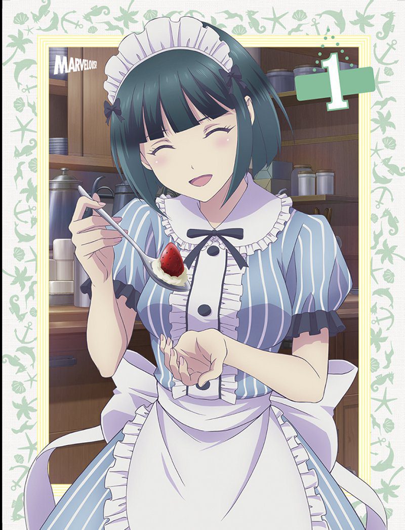 800x1045  Терраса кафе и телевизионное аниме ее богинь определяет Lancamamentos em blu -ray japoneses - olá nerd - animes