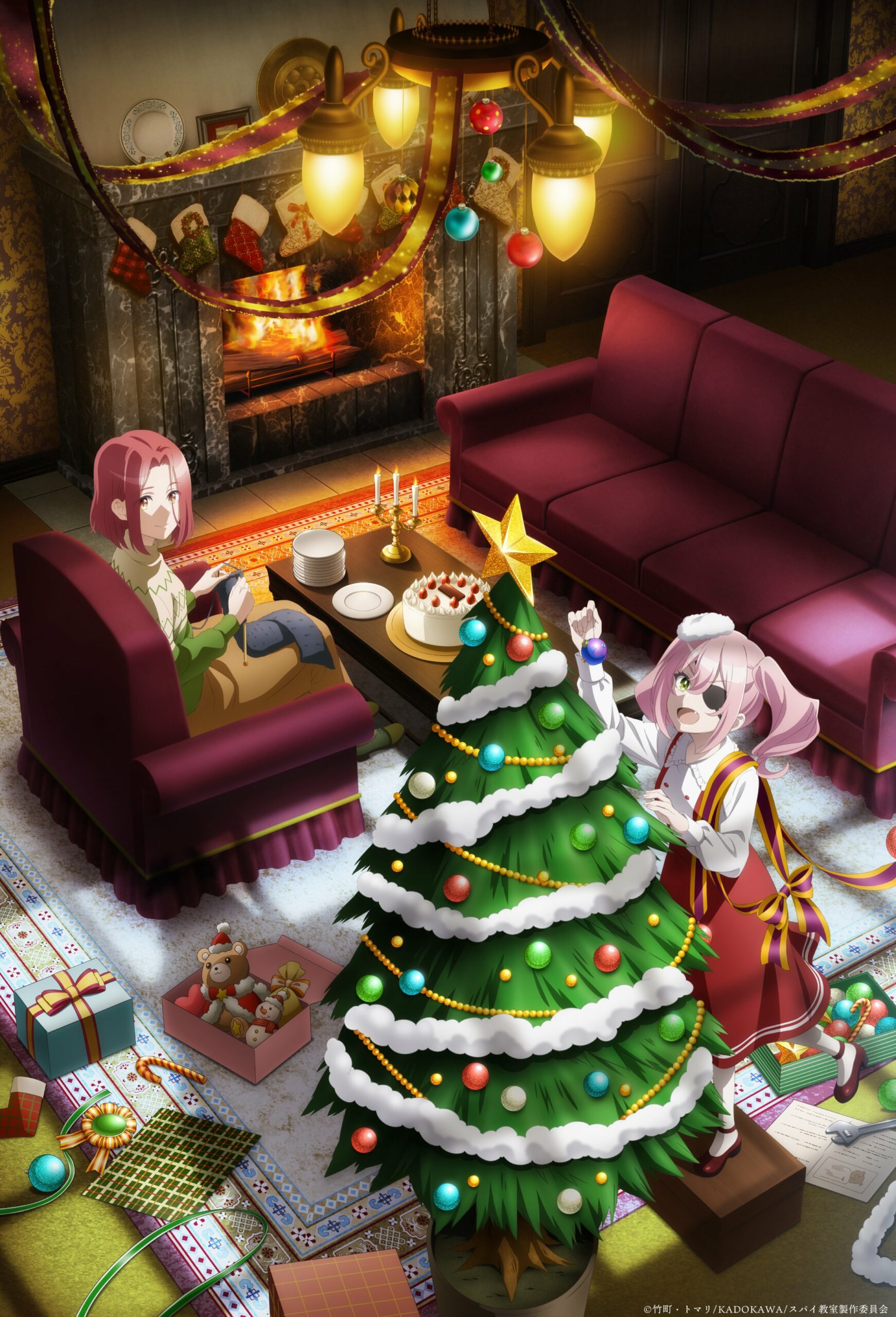 1741x2560  Анетт выступает в Санта -Анджелеса в шпионском классном рождественском визуальном визуале с участием Грета - Аниме -Корнер