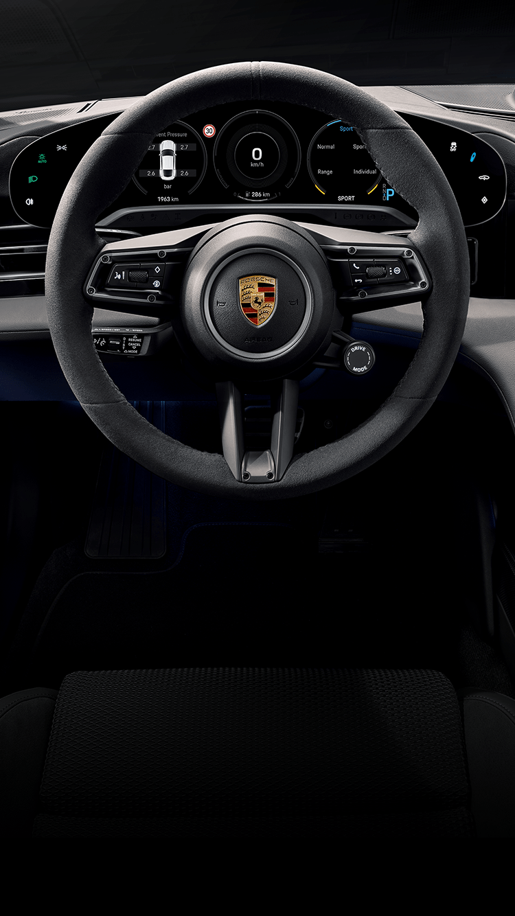 750x1334  Porsche Taycan Turbo S Телефон обои - мобильная пропасть