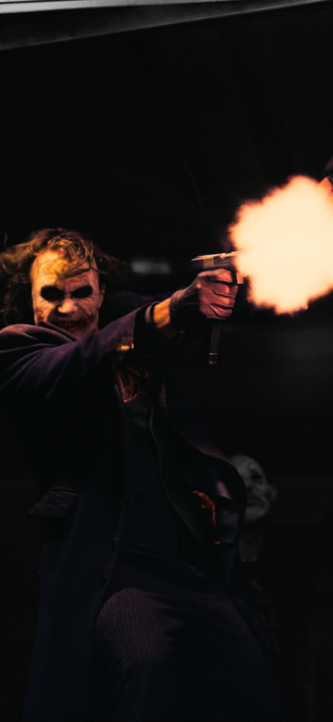 1125x2436  1125x2436 Joker, выпускающий Glock in the Dark Knight iPhone XS, iPhone 10, iPhone x HD 4K обои, изображения, фоны, фотографии и картинки