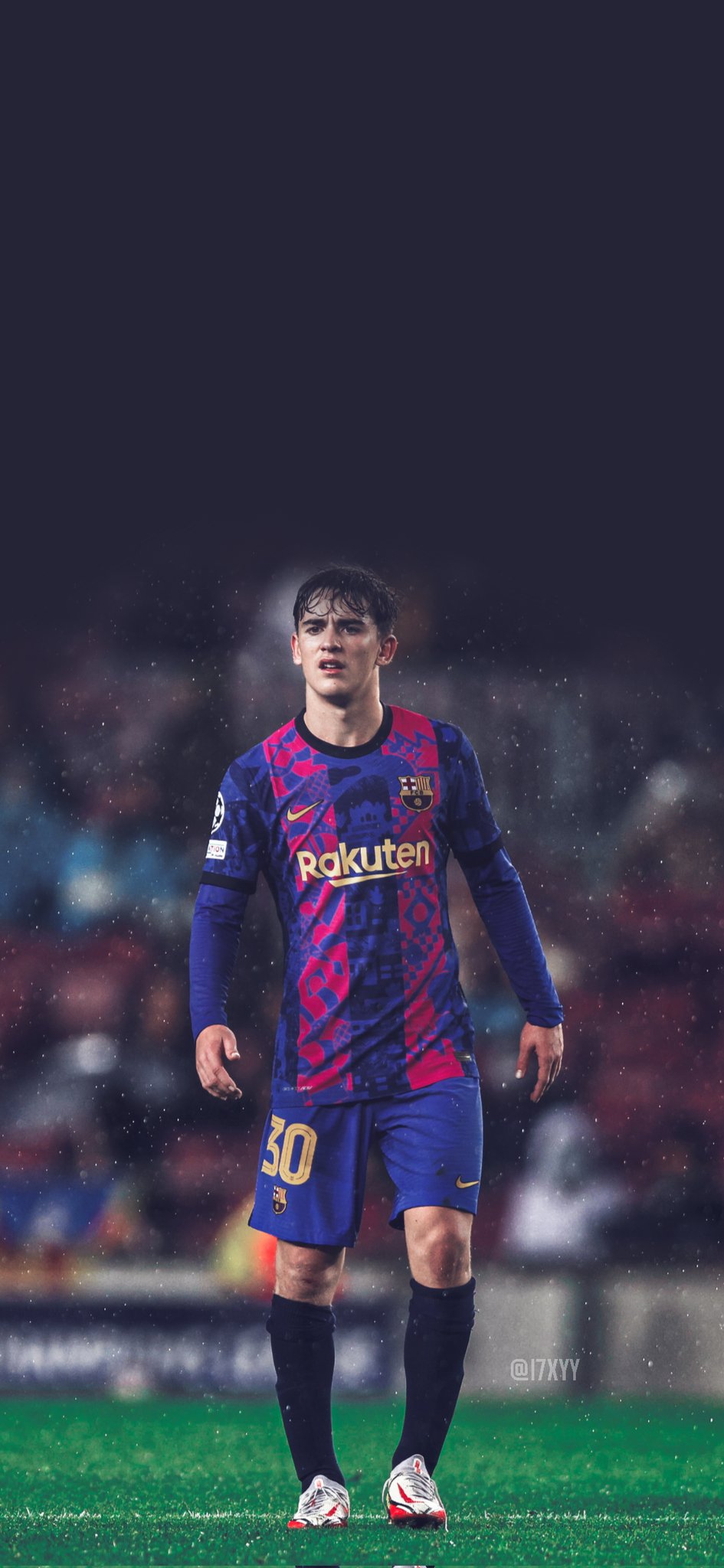 945x2048  Барселона - 6 февраля: Гави празднует после того, как забил гол во время матча La Liga между FC Barcelona и Club Atletico de Madrid на Stock Photo Camp Nou Stad - Alamy