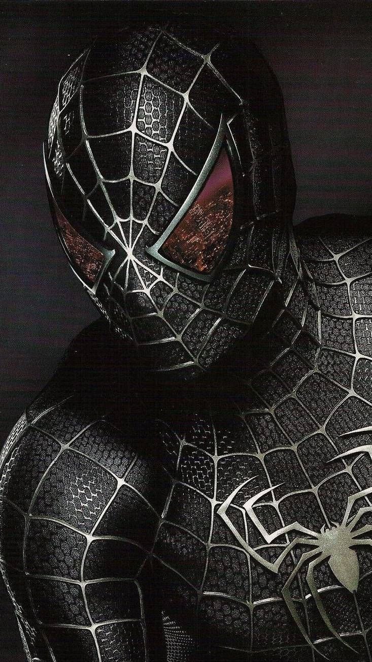 Авы человек паук черный. Чёрный человек паук Сэм Рэйми. Spider man 3 Sam Raimi черный. Чёрный костюм человека паука Сэма Рэйми Art.