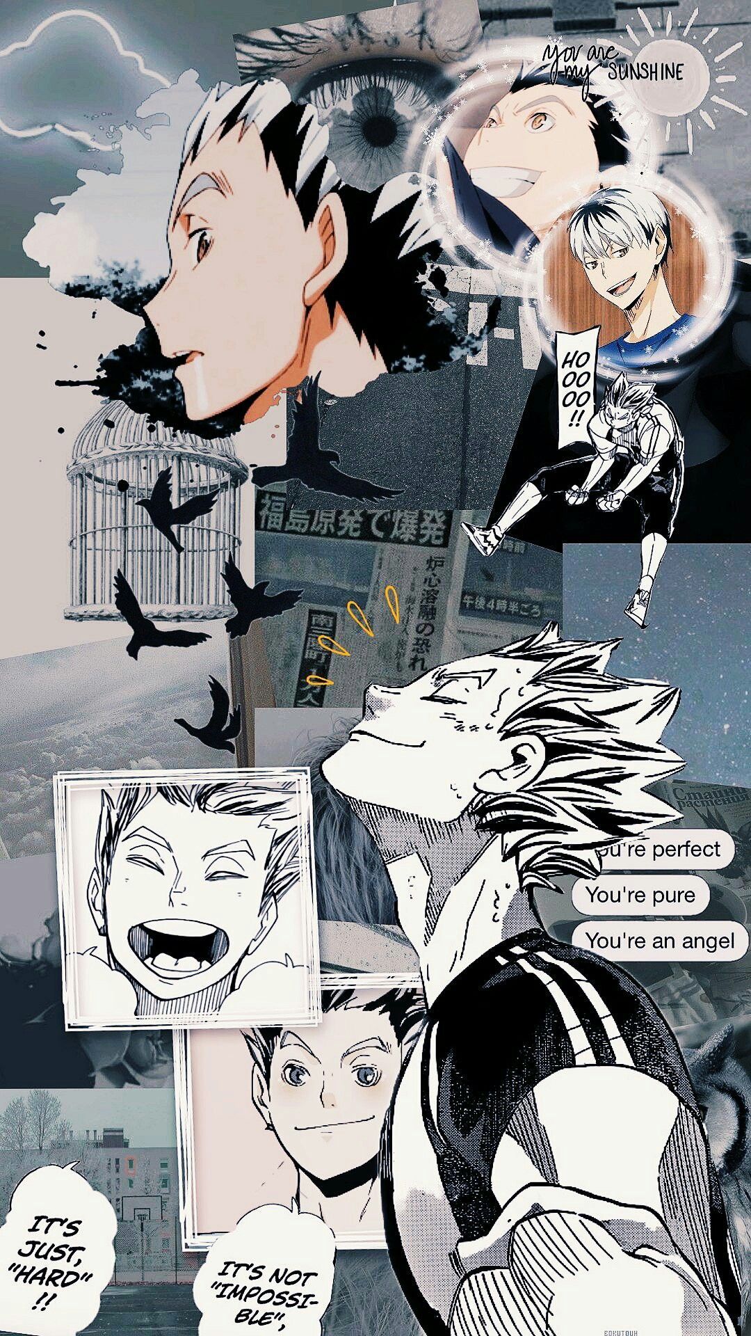 1080x1920  Телефон Bokuto обои - пещера обоев