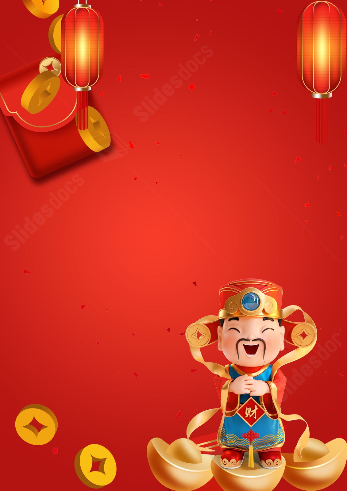 1131x1601  Градиент красный праздник богатства и процветания во время весеннего фестивального страницы границы шаблон слов и документы Google для бесплатной загрузки