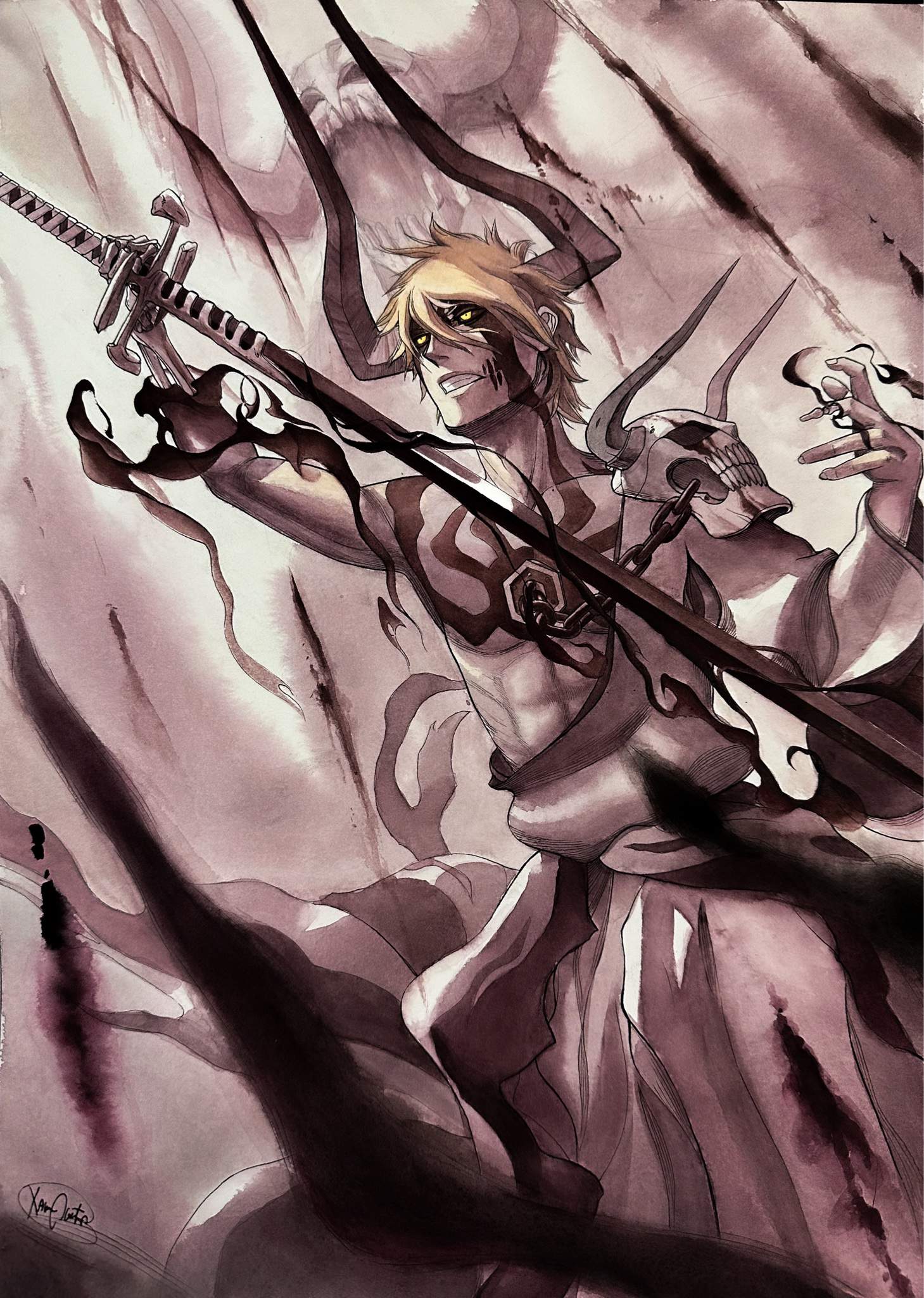 1459x2048  Ichigo Devil Bankai | Отбеливатель амино