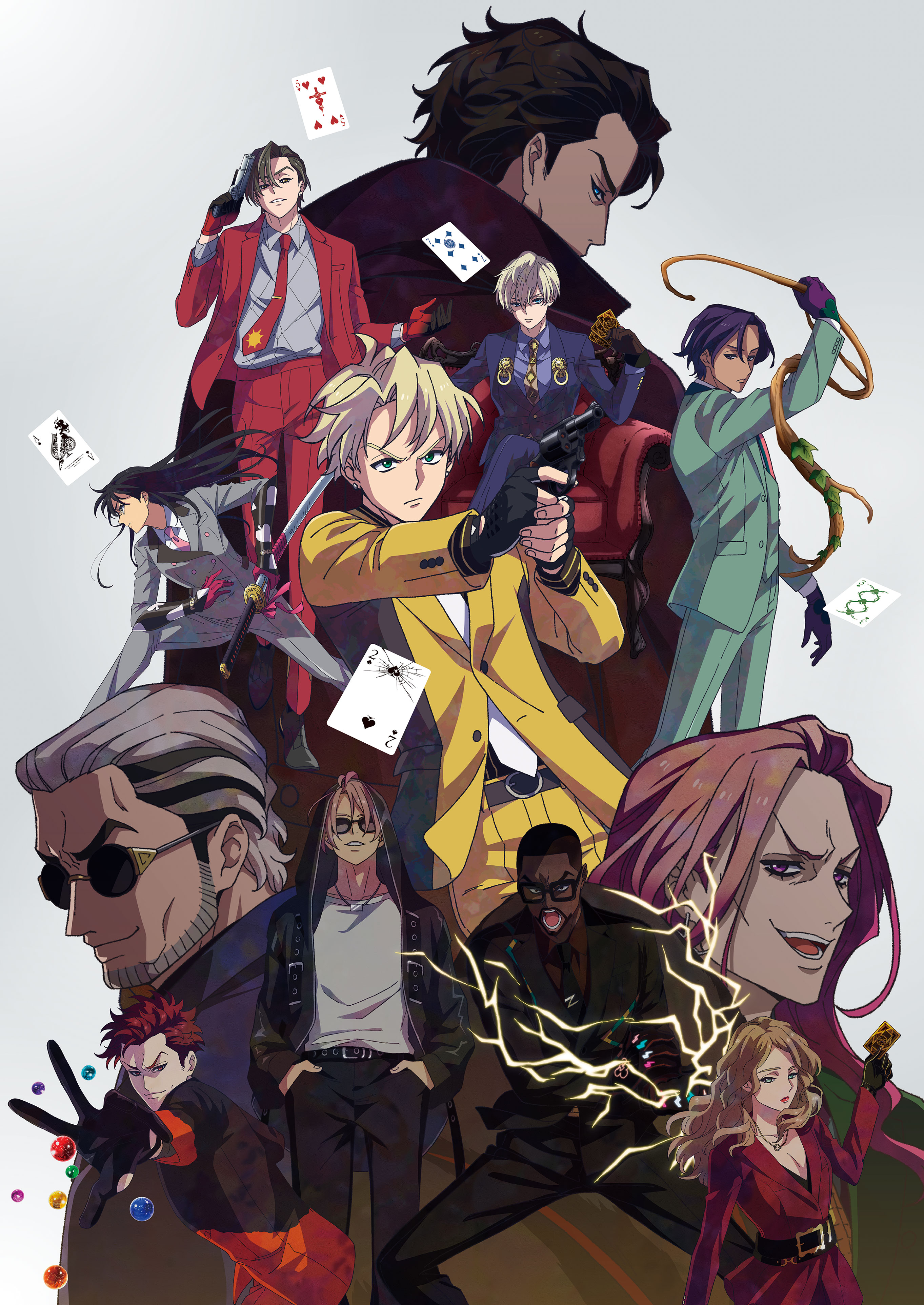 2726x3850  Официальный сайт телевизионного аниме «High Card»