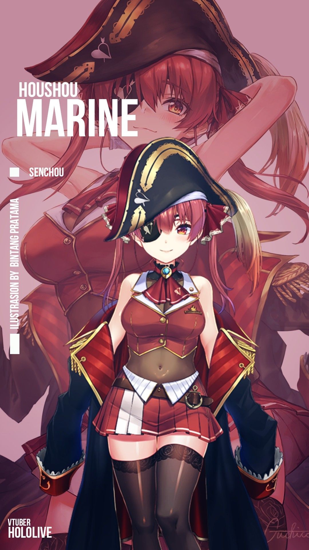 1080x1920  Houshou Marine обои