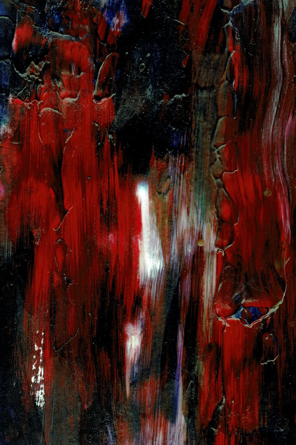 1000x1500  Аннотация красная краска HD обои - пещера обоев