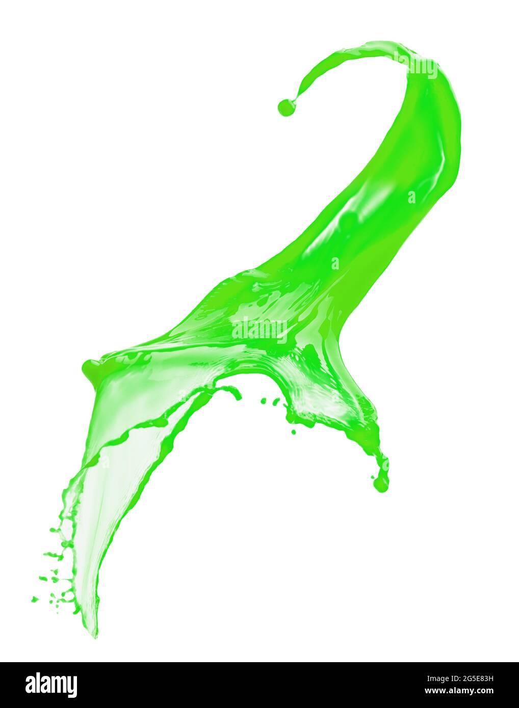 1018x1390  светло -зеленая краска брызг, изолированные на белом фоне Stock Photo - Alamy