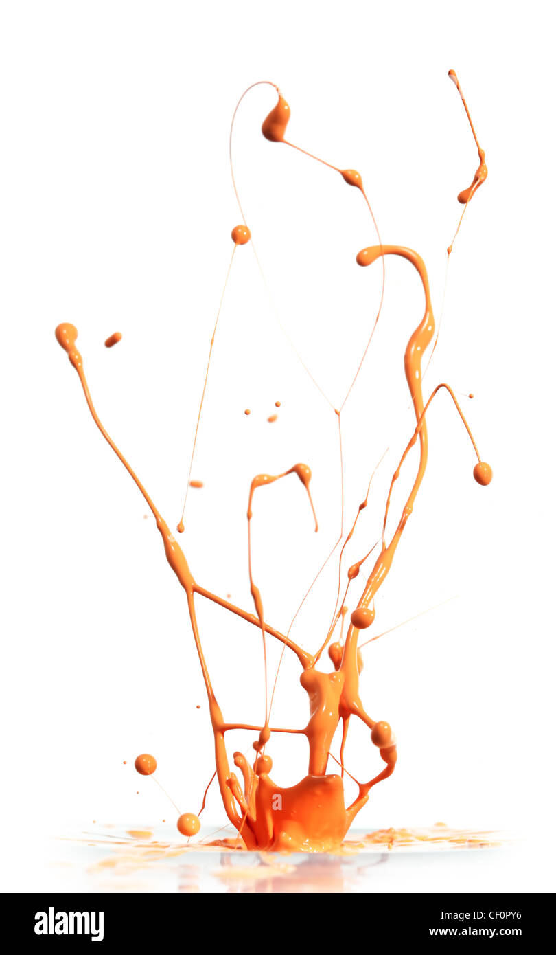 810x1390  Оранжевая краска брызги в высоком разрешении stock photography и изображения - Alamy