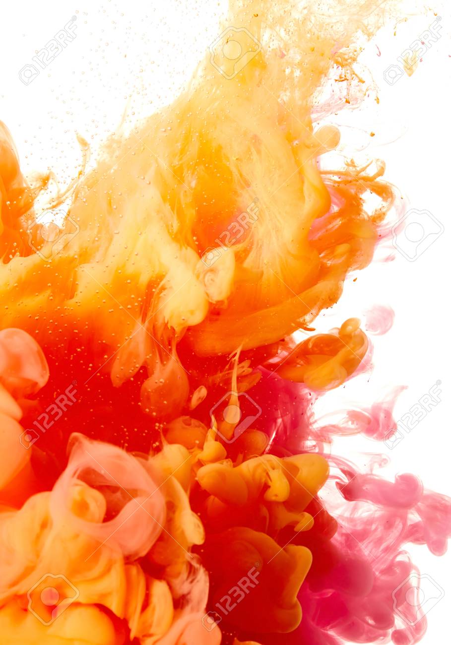 909x1300  Бесплатное фото | Толстая линия оранжевой краски и белого фона