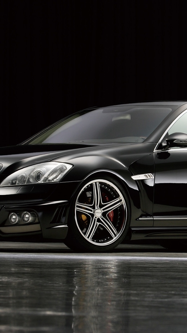 750x1334  Обои Mercedes-Benz Black Bison Car Side View 2560x1600 HD изображение, изображение