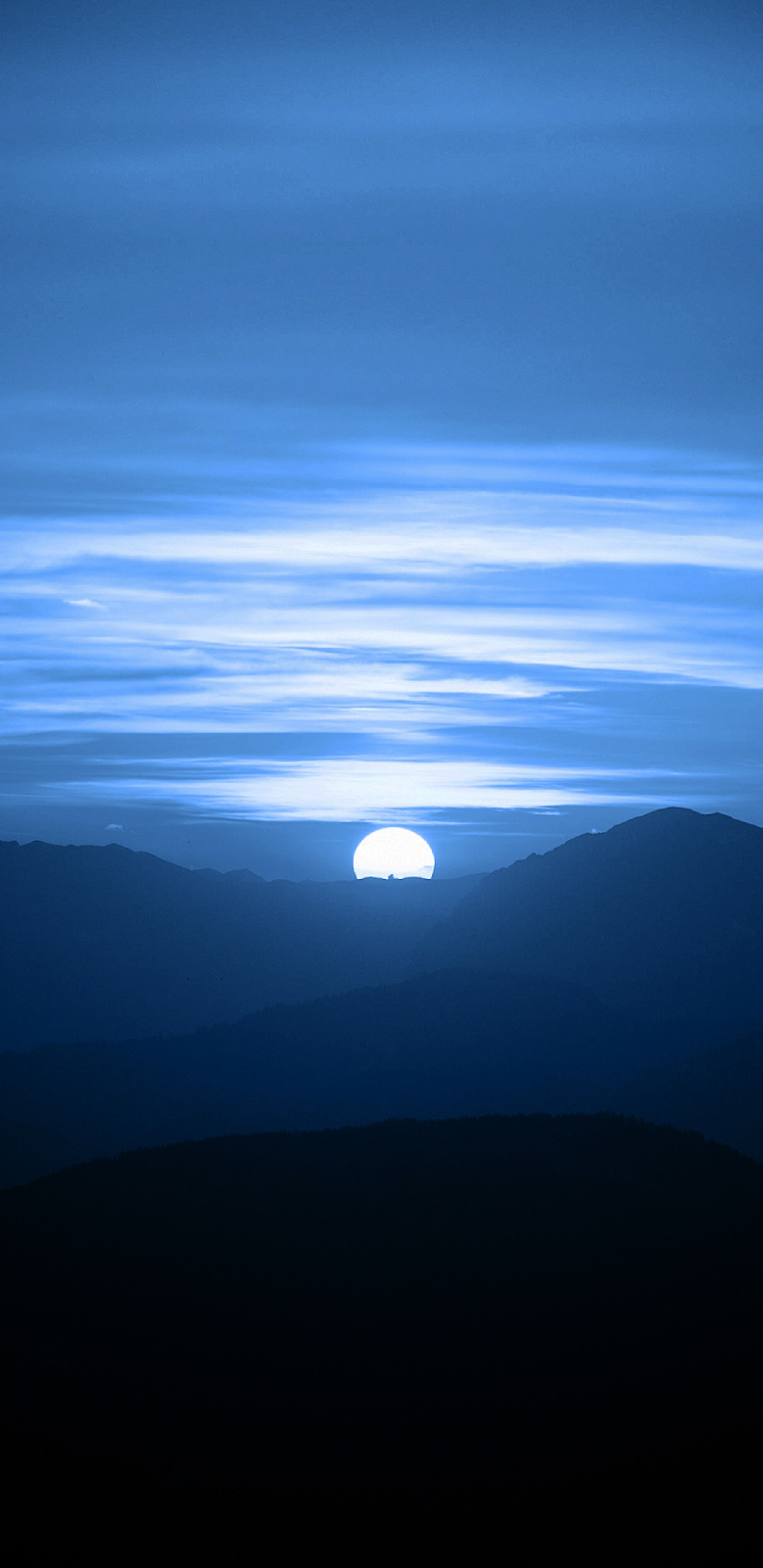 779x1600  Blue Moon Night - обои - охлаждающие обои