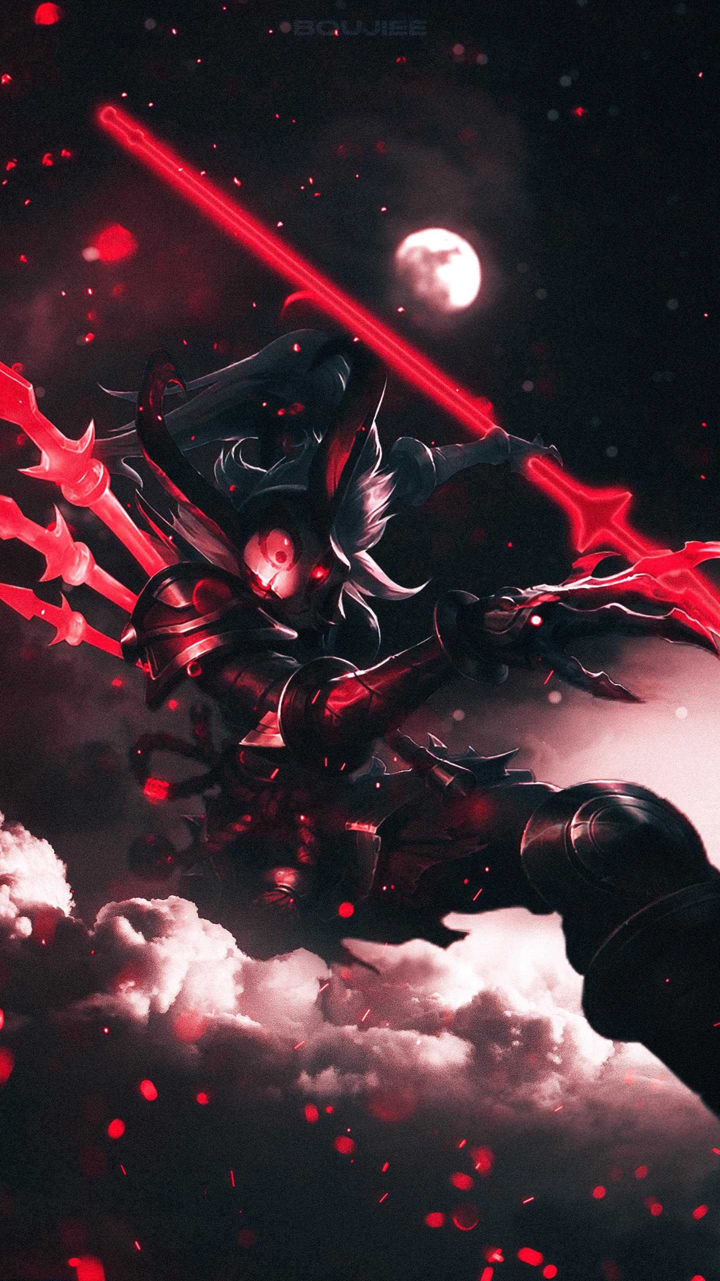 1440x2560  Кровавая луна обои 4K, облака, темная, ночь, 5K, #66