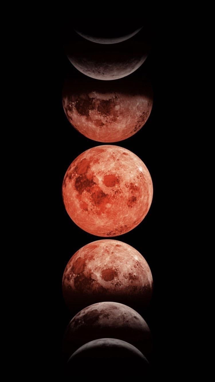 750x1334  Blood Moon - Скачать бесплатно огненные обои | Mobcup