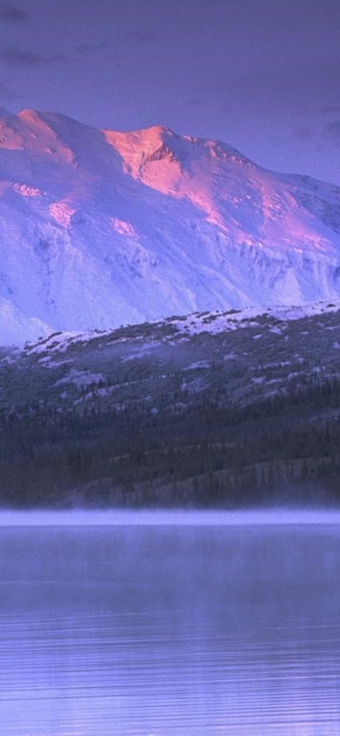 1125x2436  Обои гора, Аляска, Снег, Зима, 4K, природа № 17414