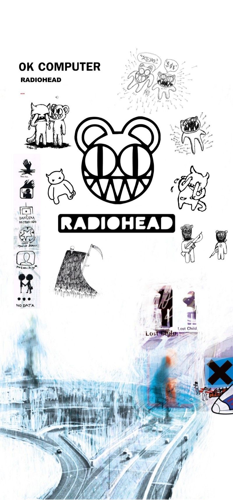 800x1712  Радиоголовые обои - ОК компьютер | Radiohead, OK Computer, Radiohead Poster