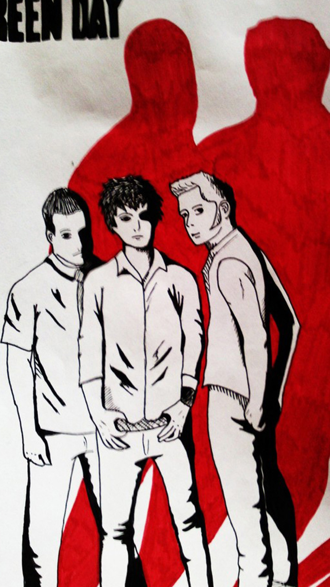 1080x1920  Зеленый день - 12 - ¡Uno!, ¡Dos!, ¡Tre! - обои