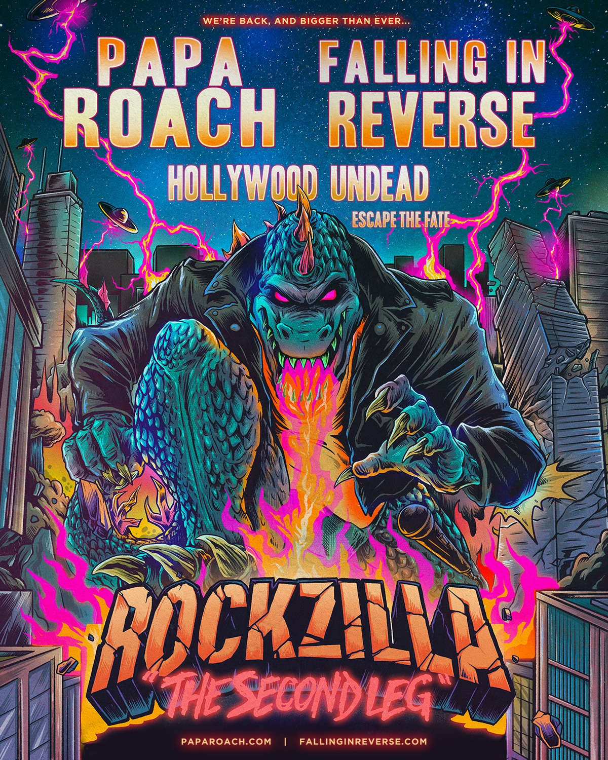 1200x1500  Папа Роуч и «Падение в обратном» объявляют Rockzilla: второй этап со специальным гостевым голливудским нежитью и избежать судьбы - Rock Rage Radio