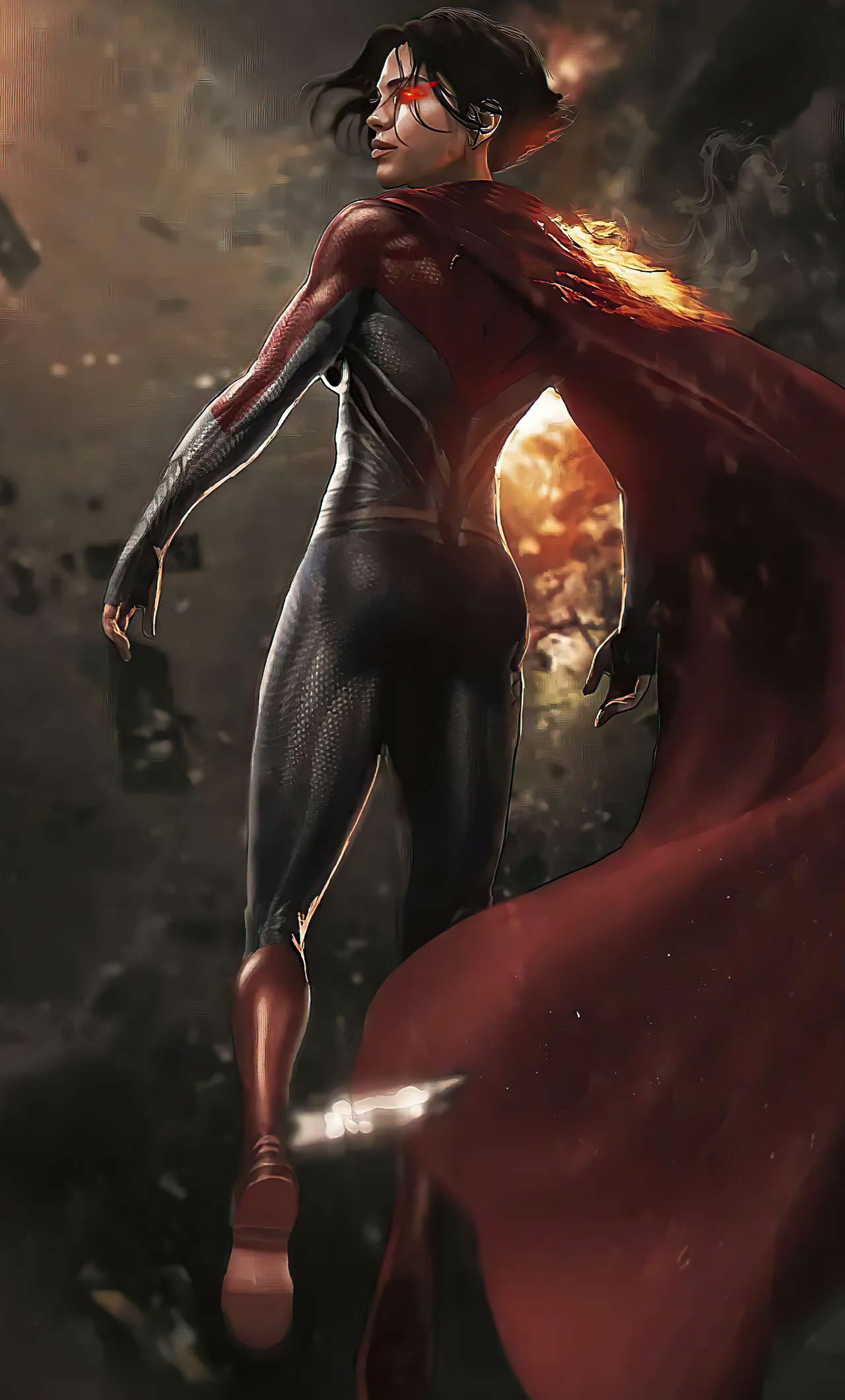 1280x2120  1280x2120 Sasha Calle Concept Art как Supergirl 4K iPhone 6+ HD 4K обои, изображения, фоны, фотографии и картинки