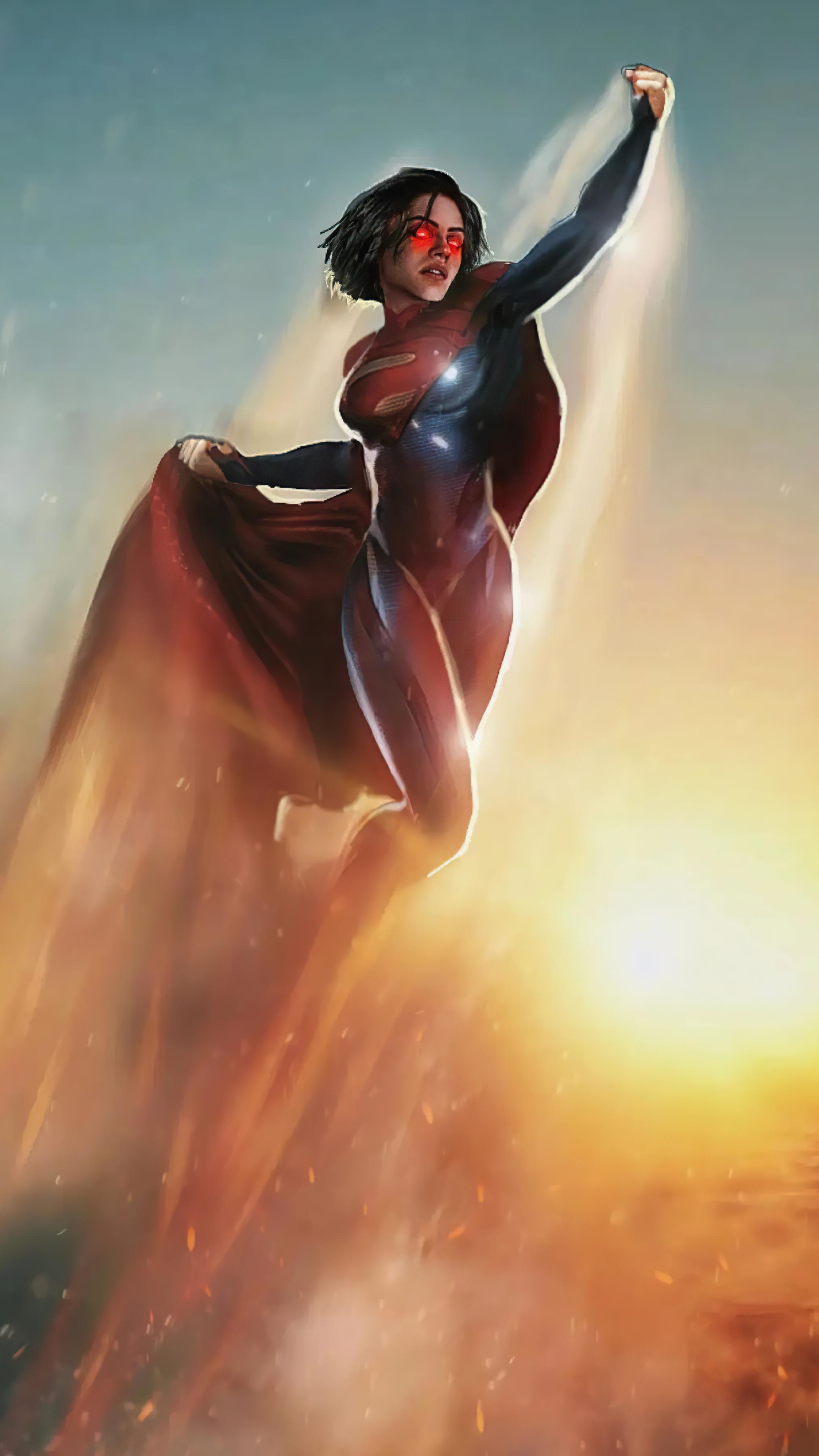 2160x3840  2160x3840 Sasha Calle Concept Art As Supergirl Sony Xperia X, XZ, Z5 Premium HD 4K обои, изображения, фоны, фотографии и картинки