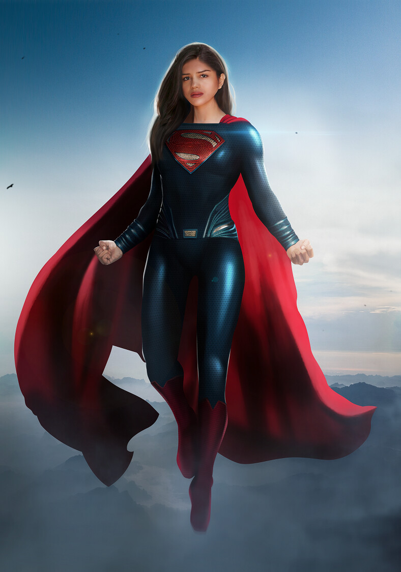 788x1125  ArtStation - Sasha Calle в роли Supergirl