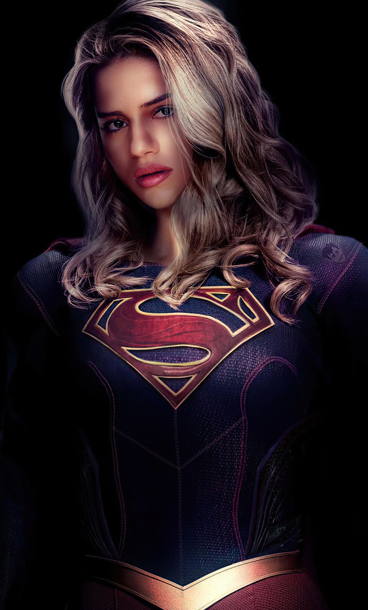 1280x2120  1280x2120 Sasha Calle Supergirl Art 4K iPhone 6+ HD 4K обои, изображения, фоны, фотографии и картинки