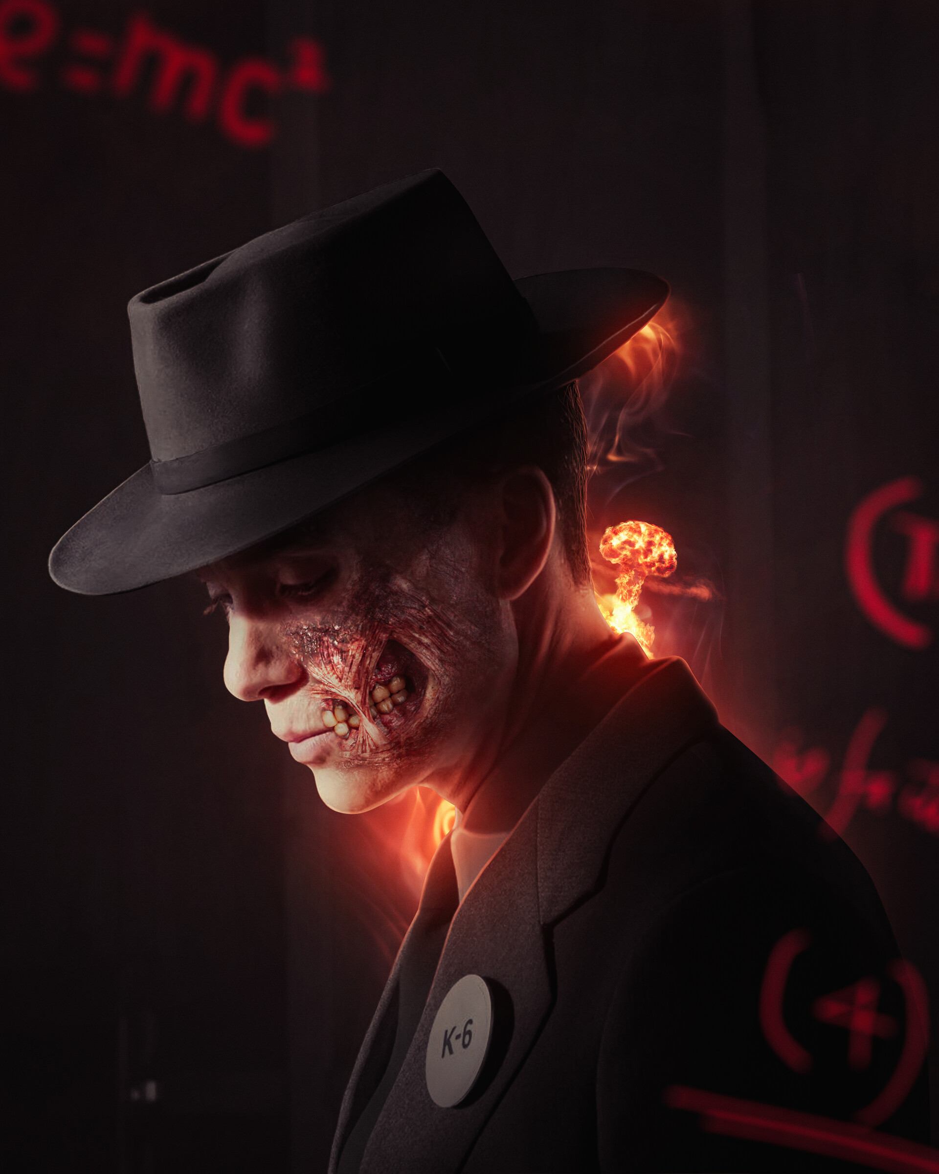 1920x2400  ArtStation - Плакат Oppenheimer Movie от Кристофера Нолана