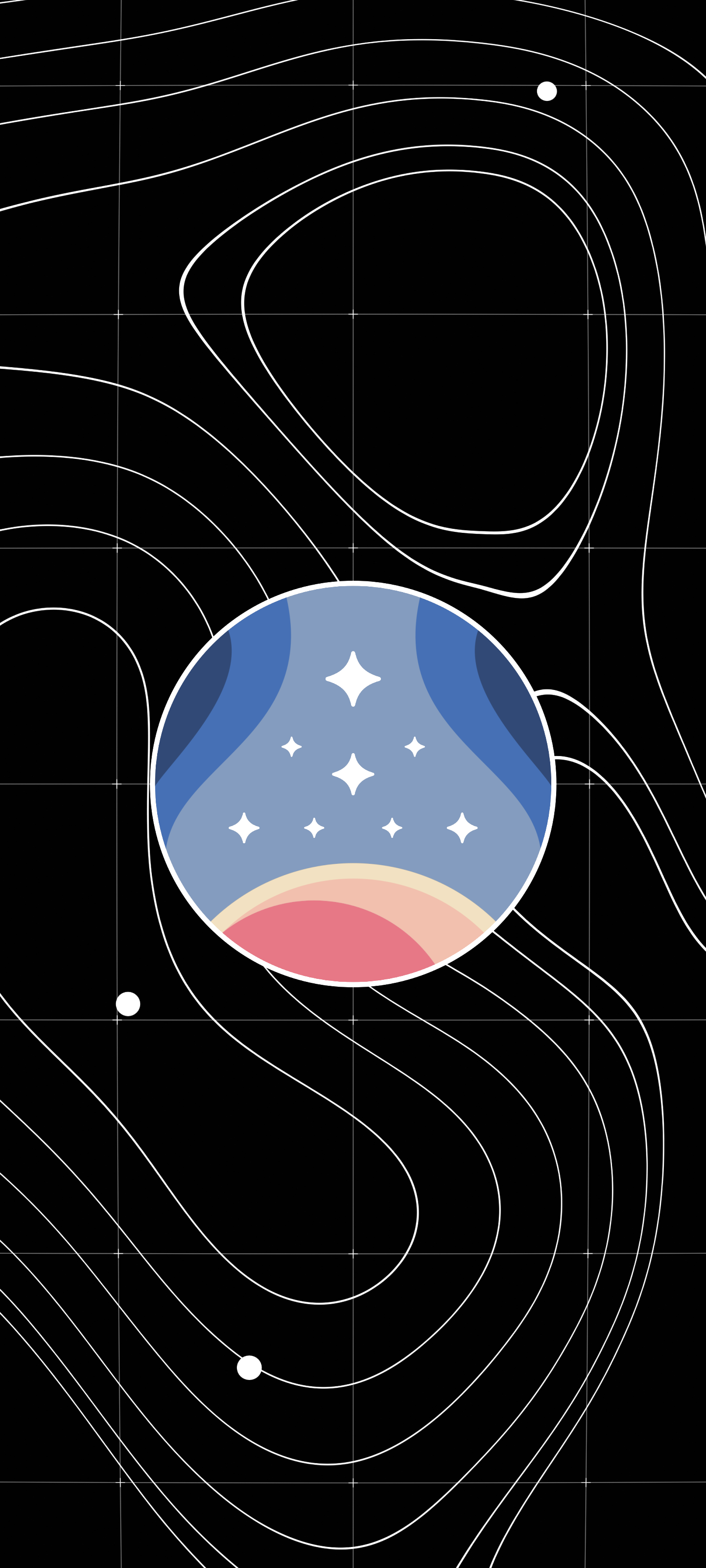 1442x3202  Звездное поле Обои Darkmode - Mobile Abyss