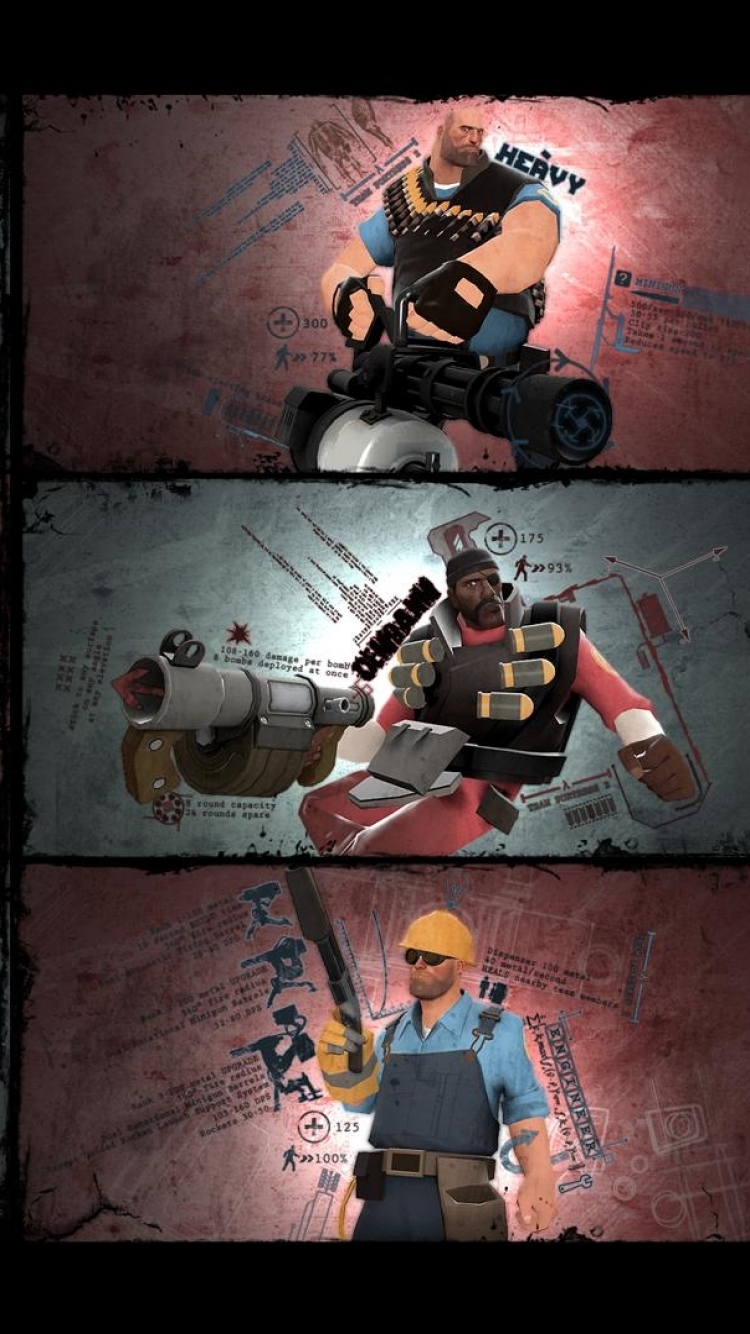 750x1334  Потрясающие иллюстрации из Team Fortress 2 | Арт, живопись и дизайн