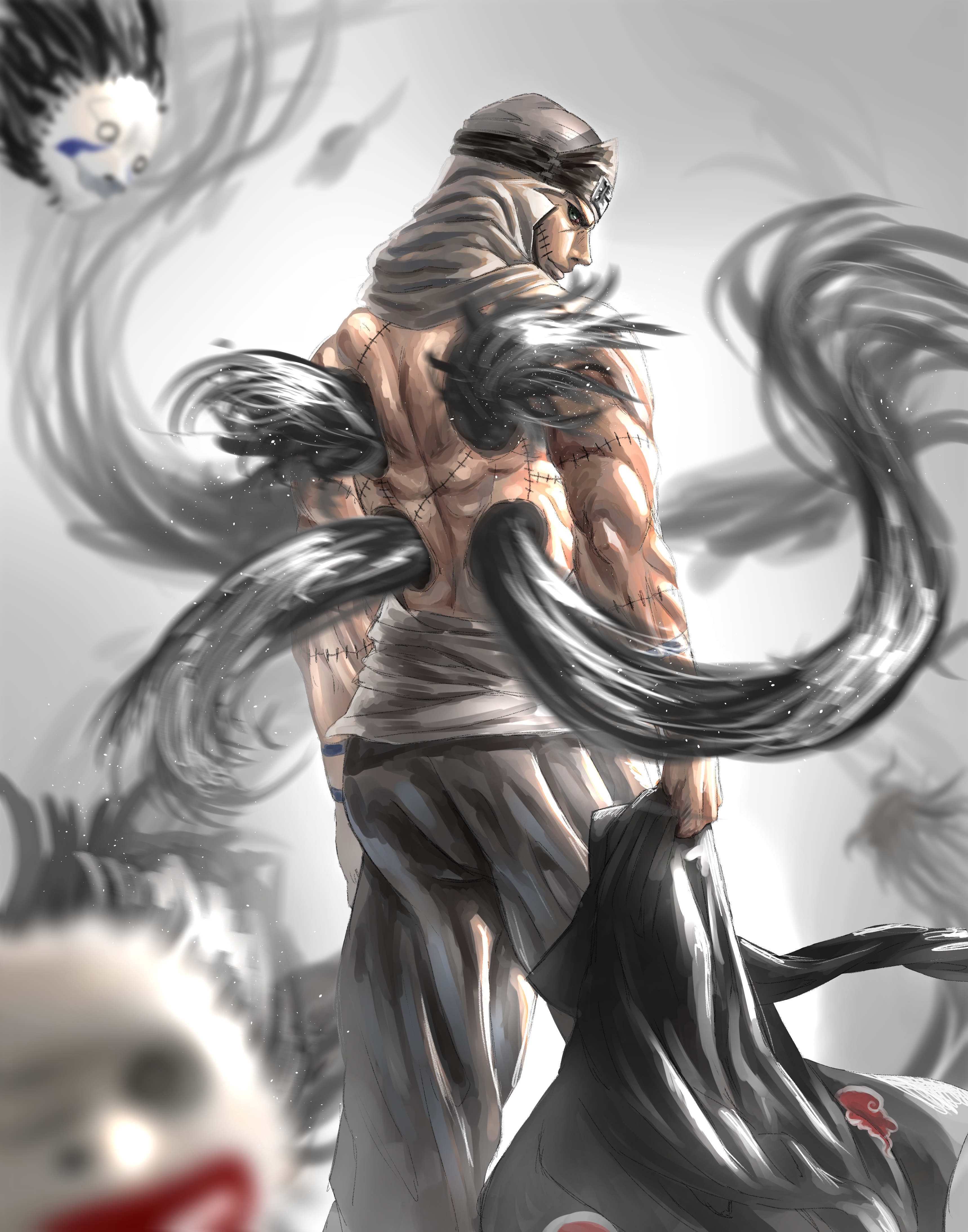 3438x4375  Какузу - NARUTO: SHIPPŪDEN - Доска изображений Zerochan Anime