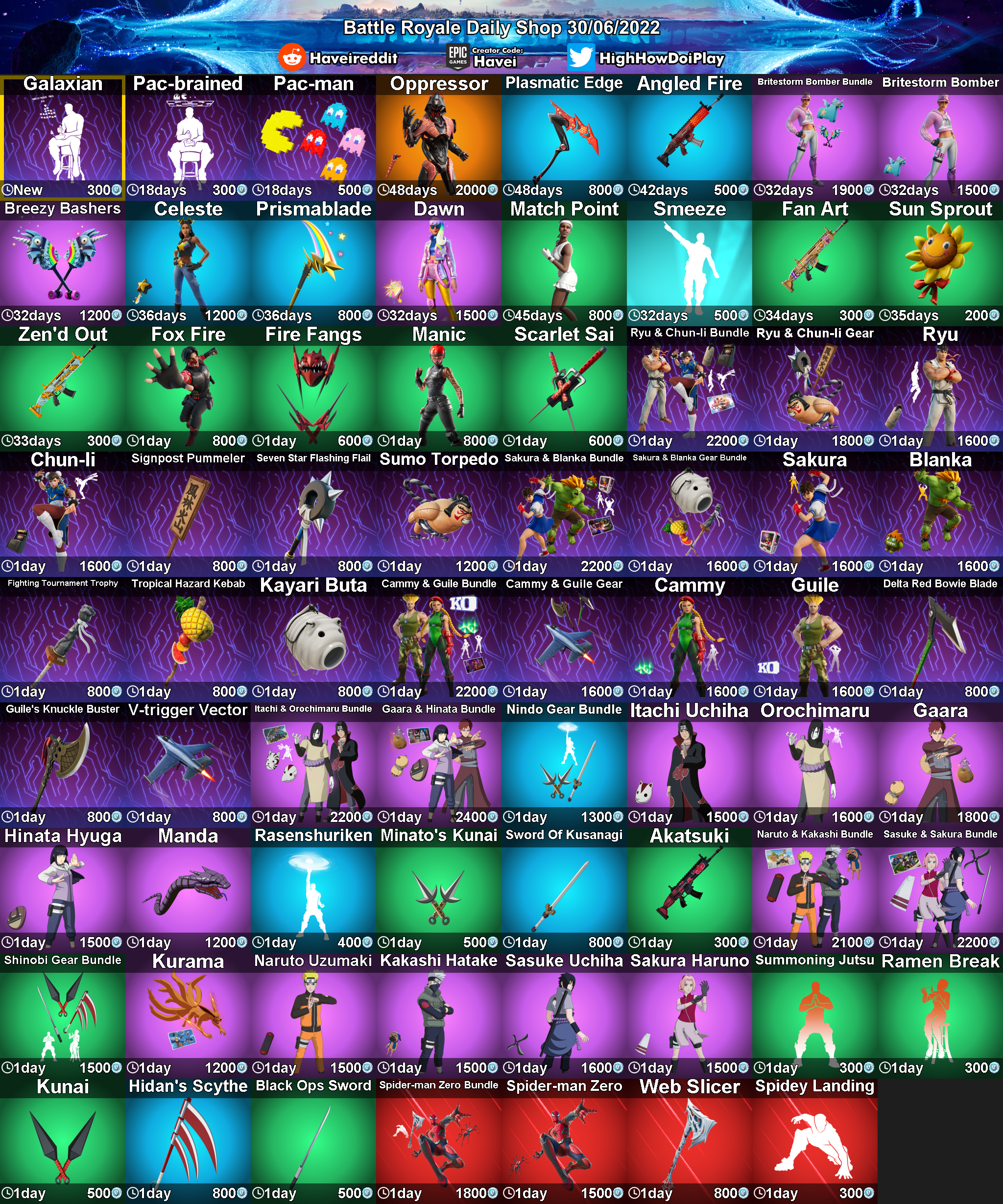 2048x2458  Ежедневный магазин (24 июня 2022 г.): r/FortNiteBR