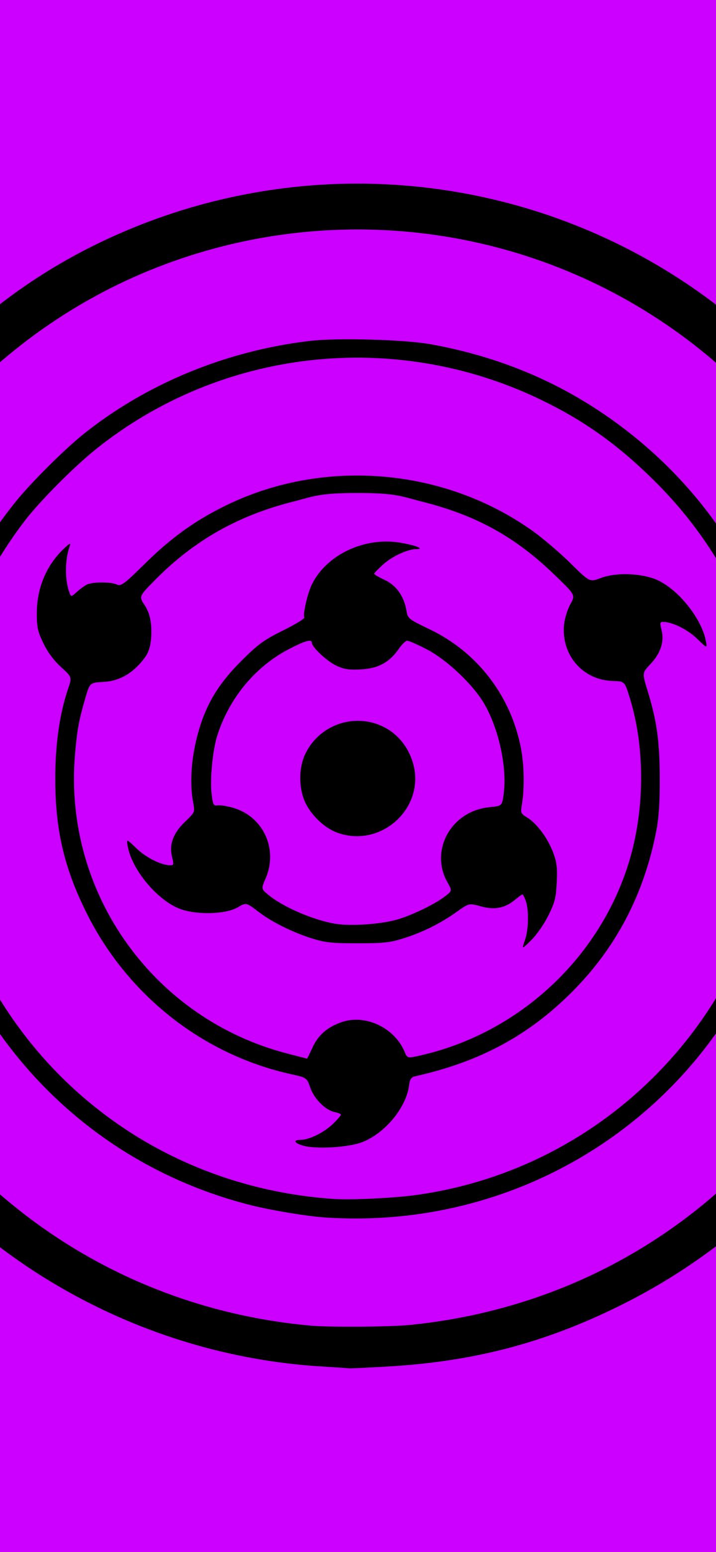 1440x3120  Картинка на телефон: Аниме, Наруто, Пурпурные, Минималист, Риннеган (Наруто), Боруто, 1182684 Скачать картинку бесплатно.