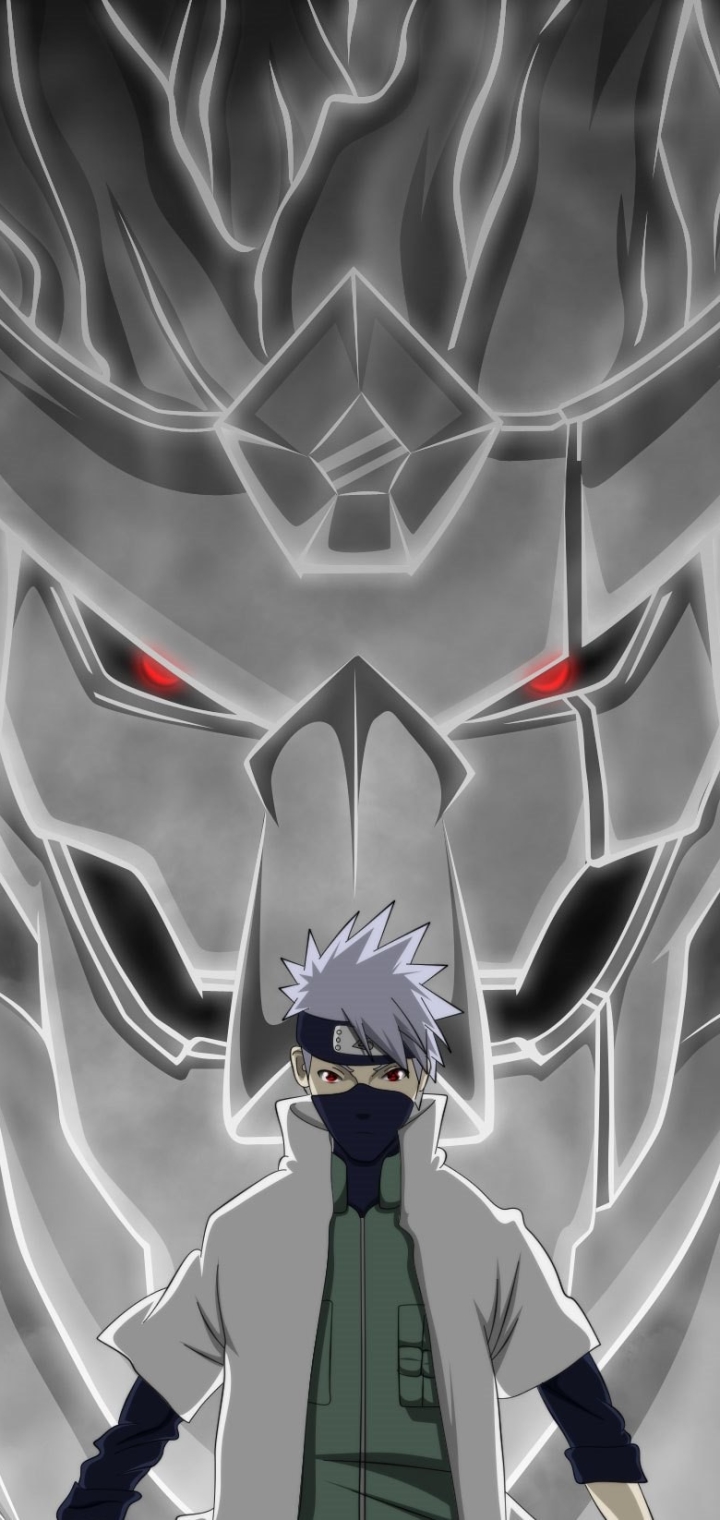 720x1520  Картинка на телефон: Аниме, Наруто, Шаринган (Наруто), Мангекё Шаринган, Какаши Хатаке, Сусаноо (Наруто), 1168660 Скачать картинку бесплатно.