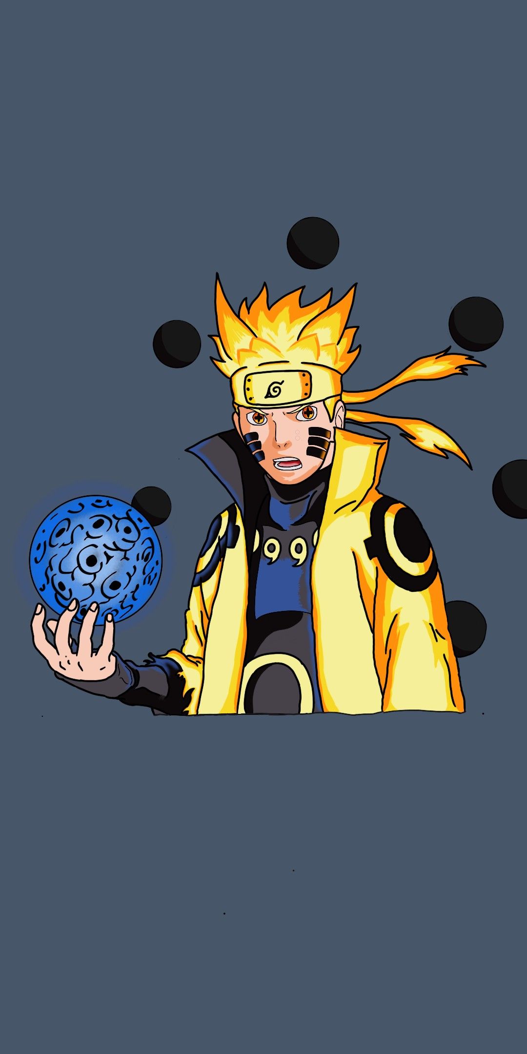 1080x2160  Наруто Узумаки・режим мудреца «шесть путей»・магнитный выпуск расенган・ | Наруто, Наруто Узумаки, персонажи Зельды