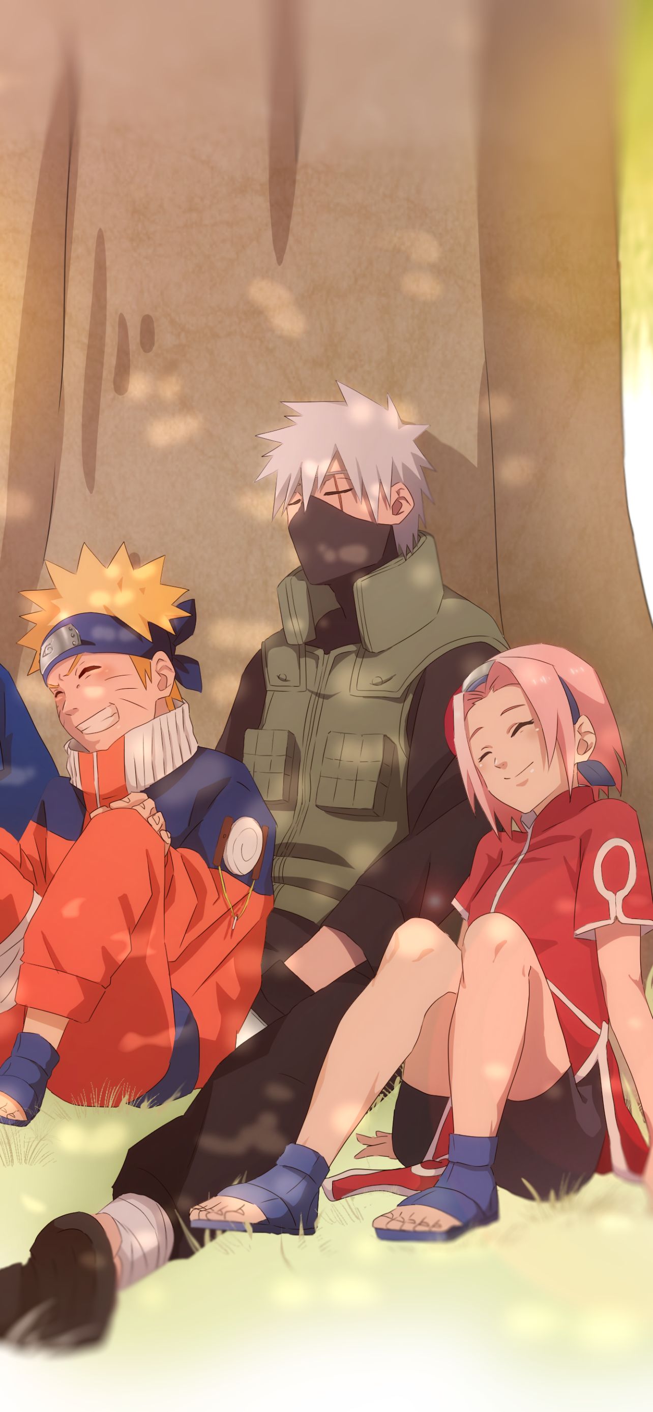 1284x2778  Картинка на телефон: Аниме, Наруто, Сакура Харуно, Наруто Узумаки, Какаши Хатаке, 1176898 Скачать картинку бесплатно.