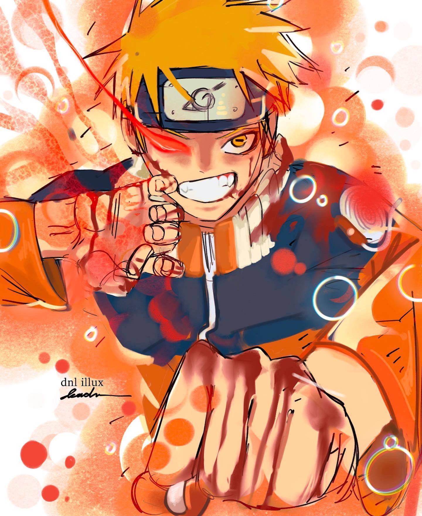 1440x1760  малыш Наруто в режиме мудреца и плаще девятихвостого : r/AnimeART