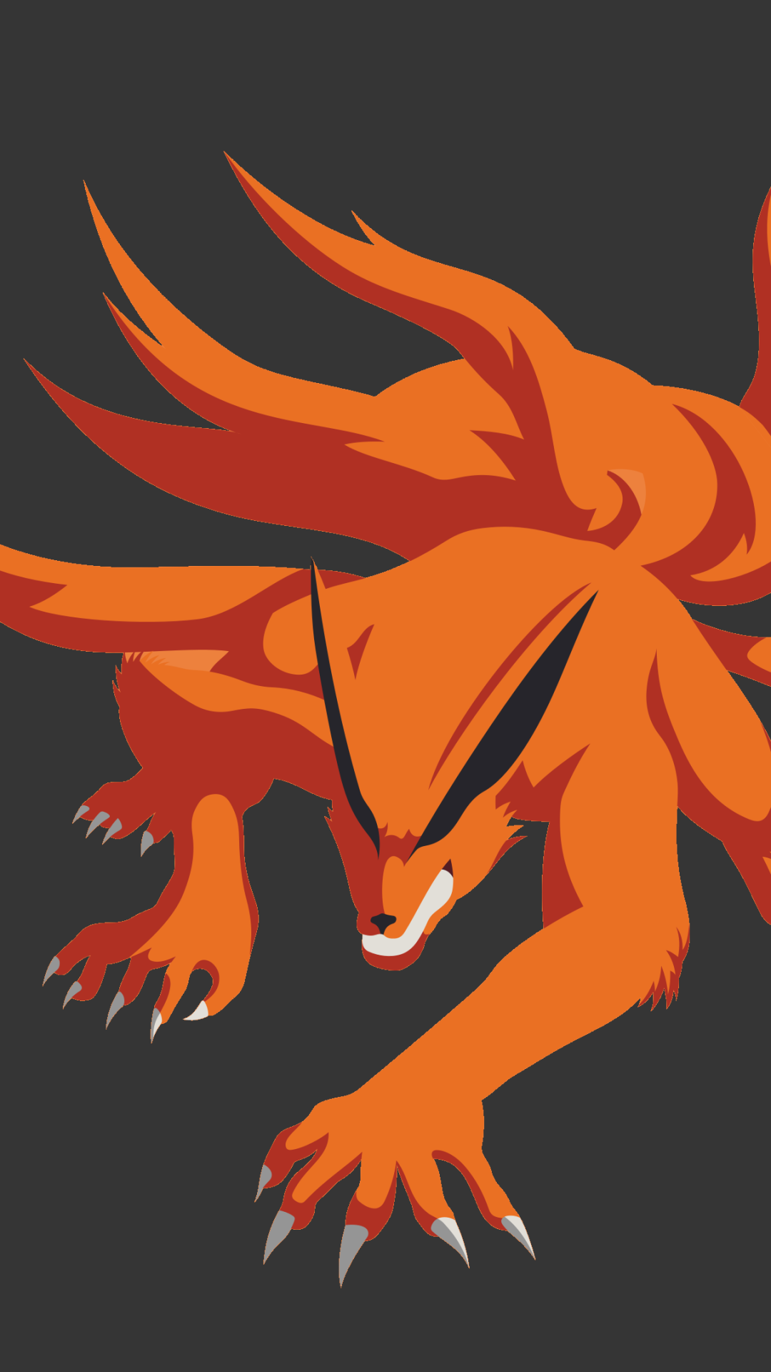 1080x1920  Девятихвостый демон-лис Обои Скачать | МобКубок