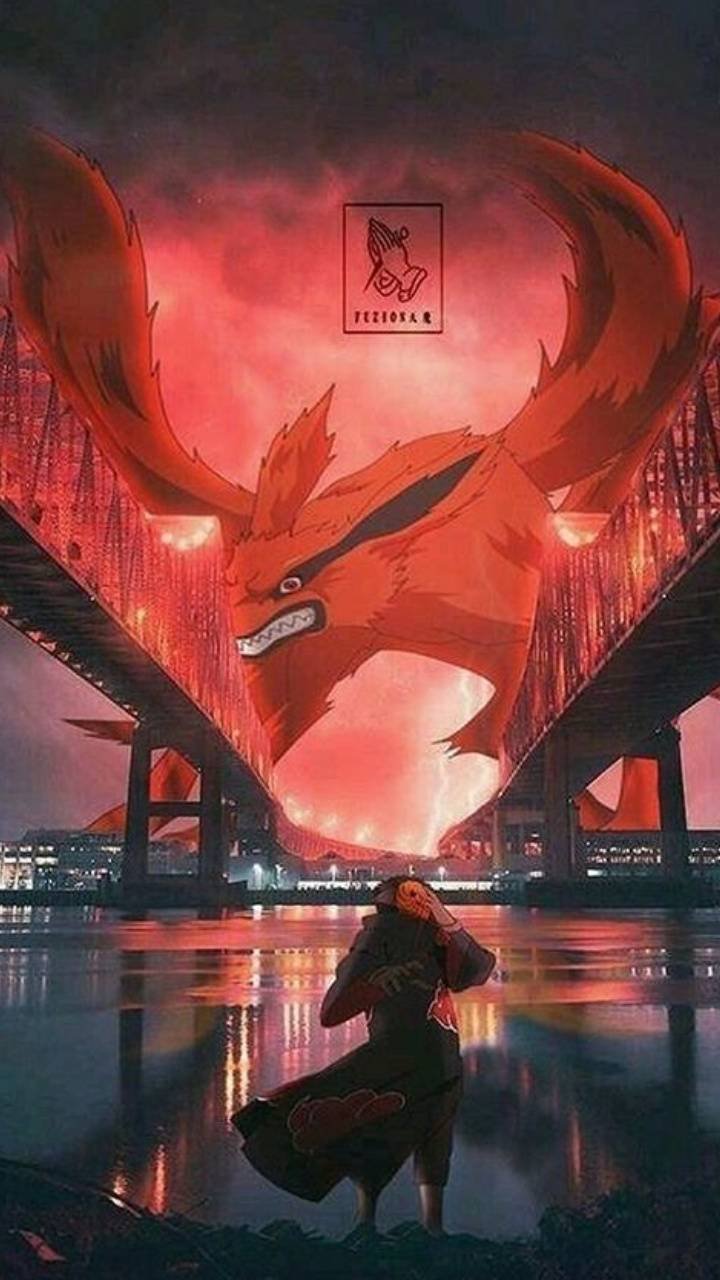 720x1280  Девятихвостый демон-лис Обои Скачать | МобКубок