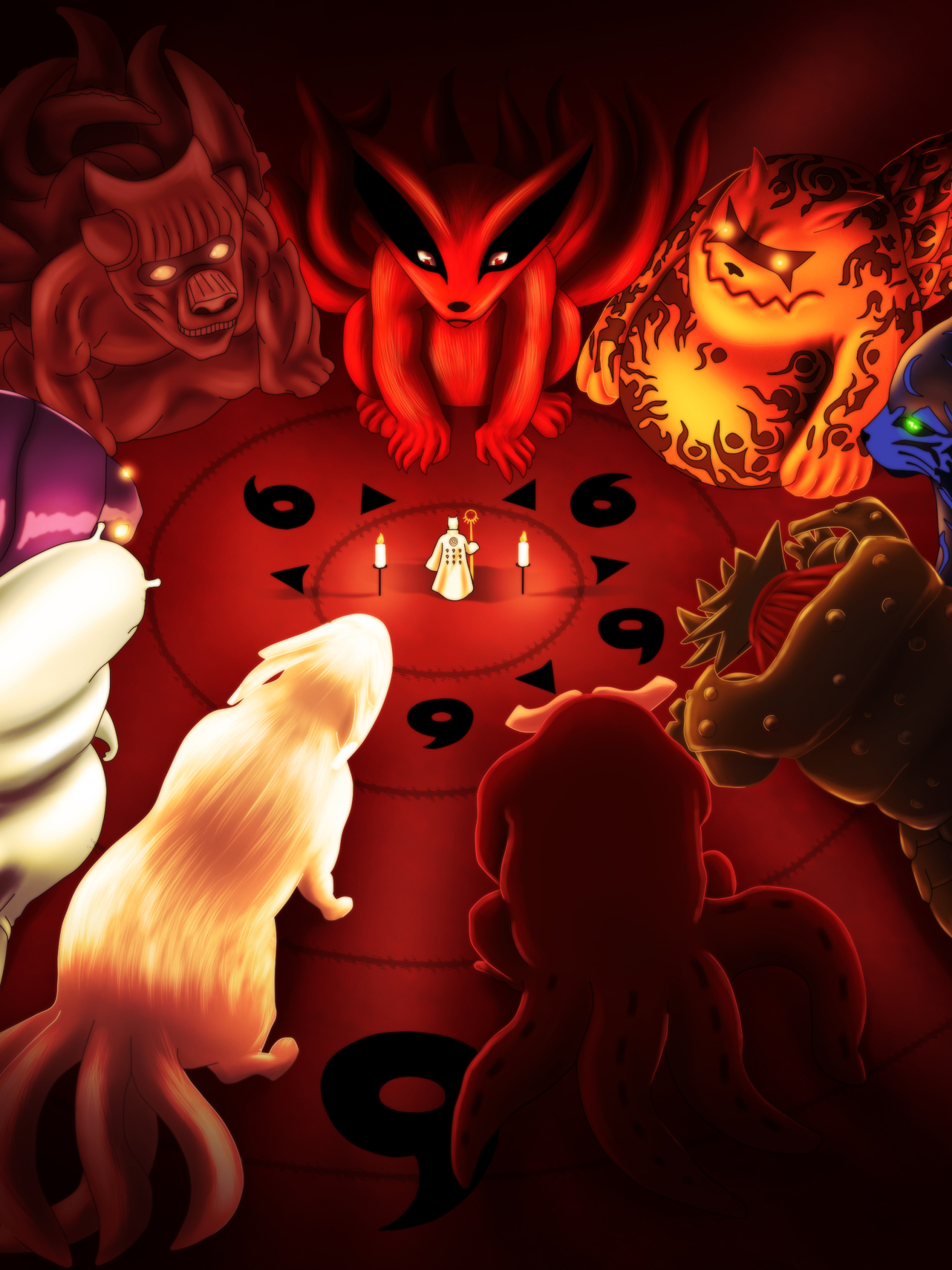 1620x2160  Обои для рабочего стола: Аниме, Наруто, Курама (Наруто), Мудрец Шести Путей скачать бесплатно картинку #1183790