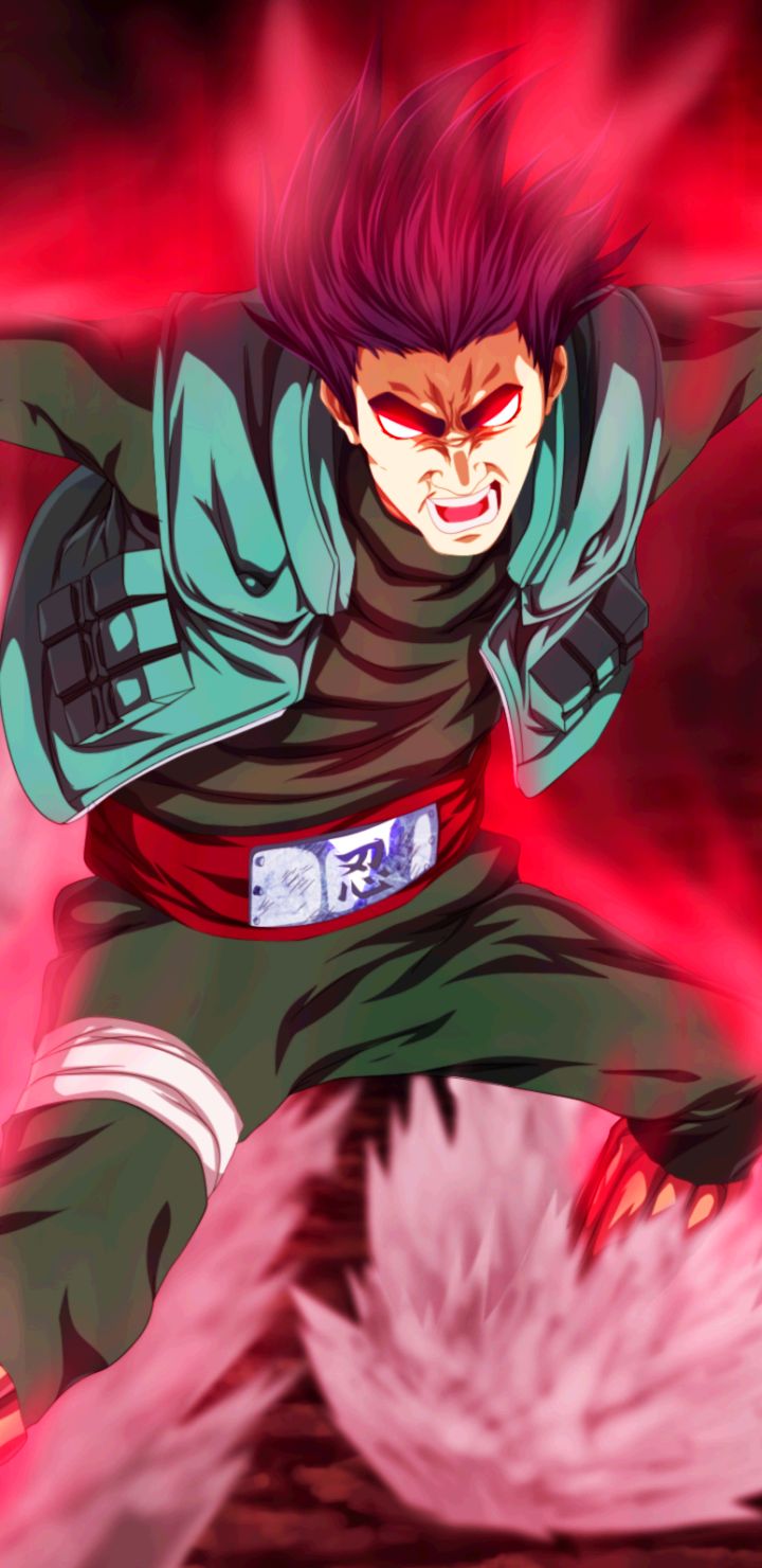 720x1480  Картинка на телефон: Аниме, Наруто, Могучий Парень, Восемь Врат (Наруто), 1170614 Скачать картинку бесплатно.