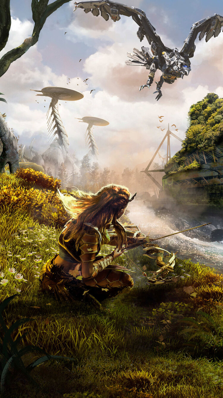 750x1334  Aloy from Horizon Zero Dawn Wallpaper - Альбом на Imgur