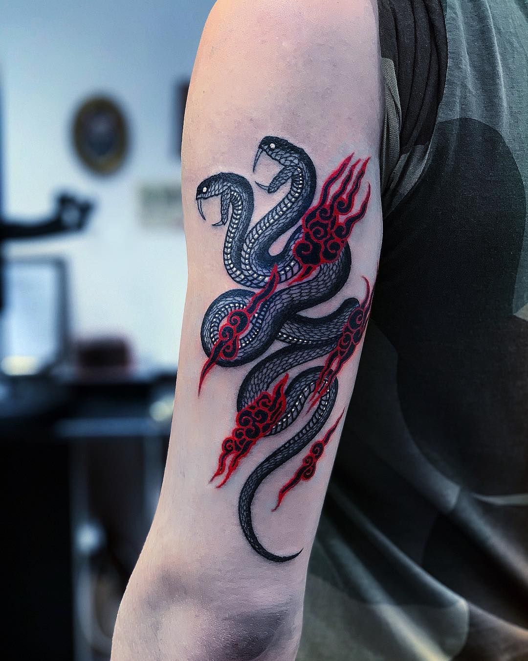 1080x1350  🗡 в Instagram: «🐍акацуки змея🐍Спасибо @colintamasisr 🐍бронируем Milano 🇮🇹 Aprile e Maggio. Готово @inklounge» | Тату, Татуагены