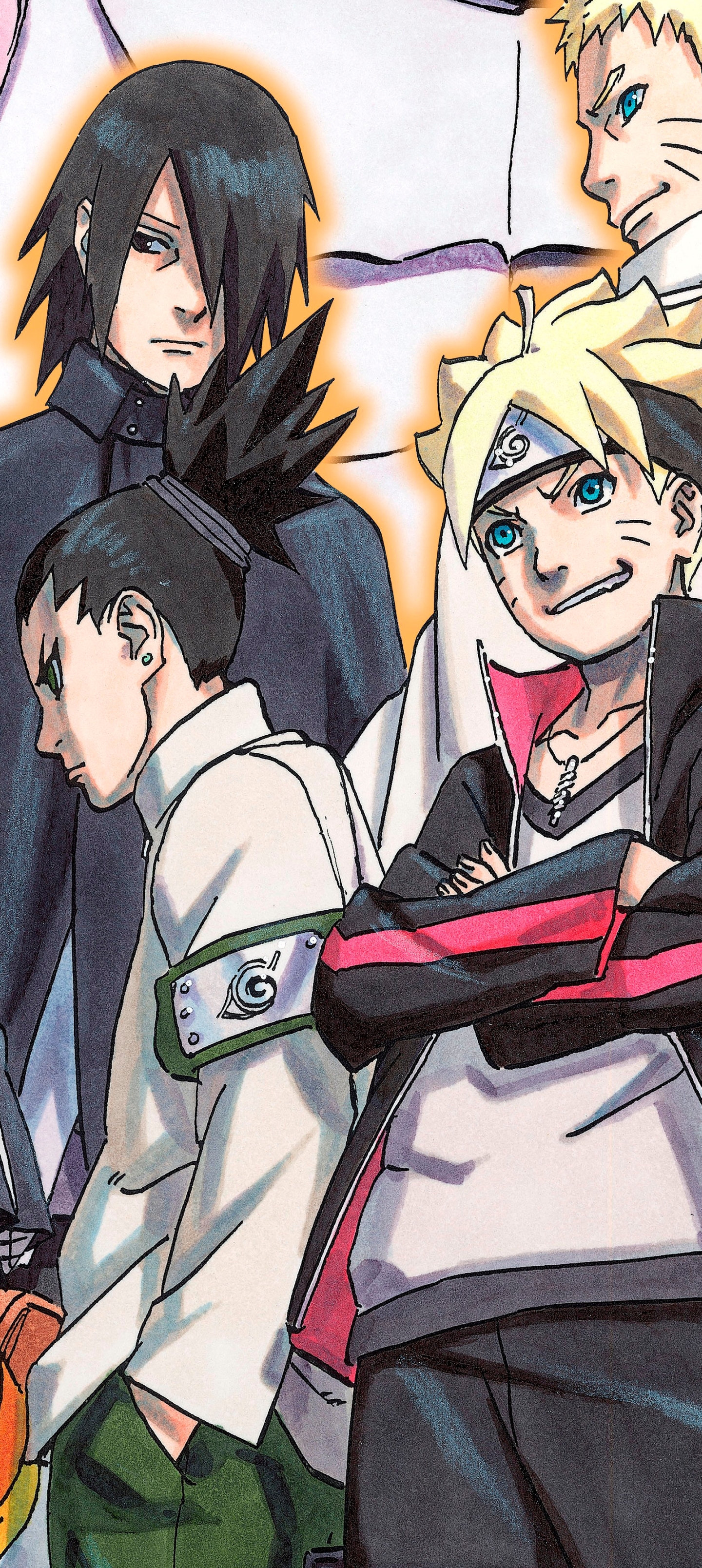 1440x3216  HD обои для рабочего стола: Аниме, Наруто, Саске Учиха, Наруто Узумаки, Боруто Узумаки, Чоучо Акимичи, Боруто скачать бесплатно картинку #1190481