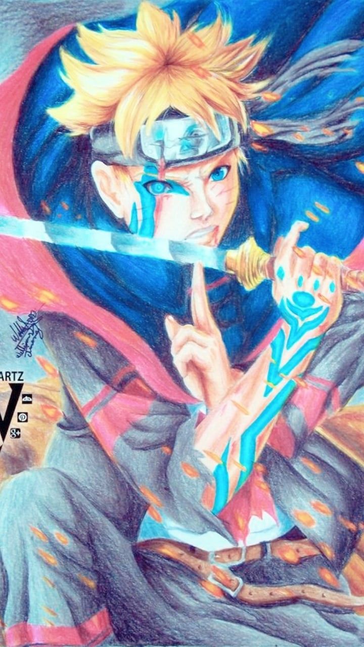 720x1280  Боруто Узмаки Карма Печать Джоган